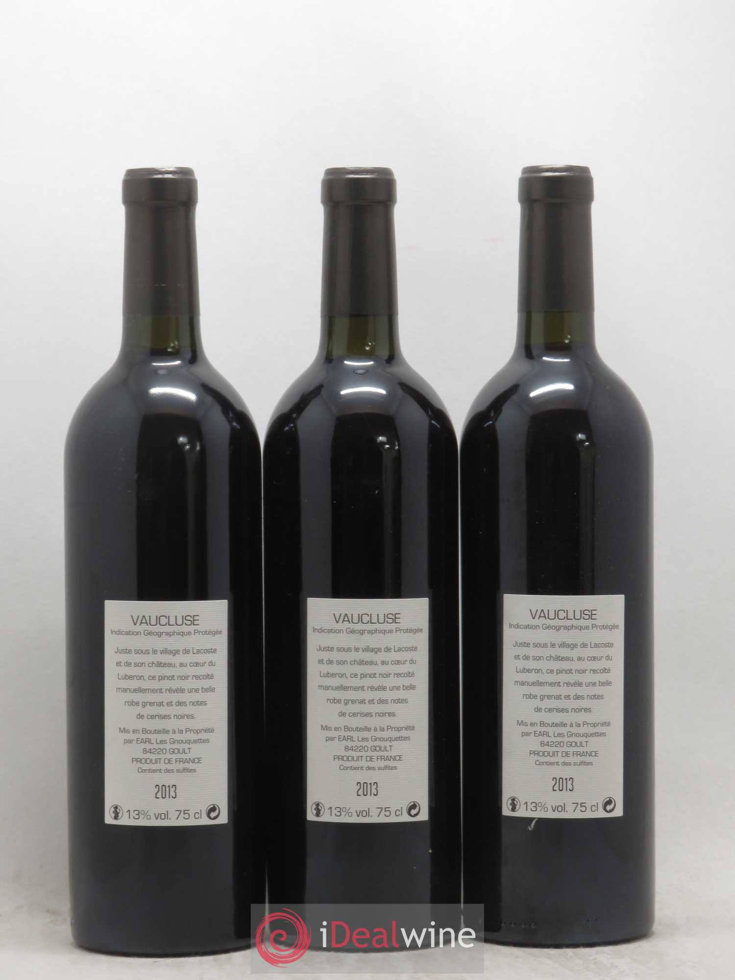 Vaucluse LQLC Les Quelles de la Coste Pinot noir John Malkovich (sans prix de réserve) 2013 - Posten von 3 Flaschen - 1