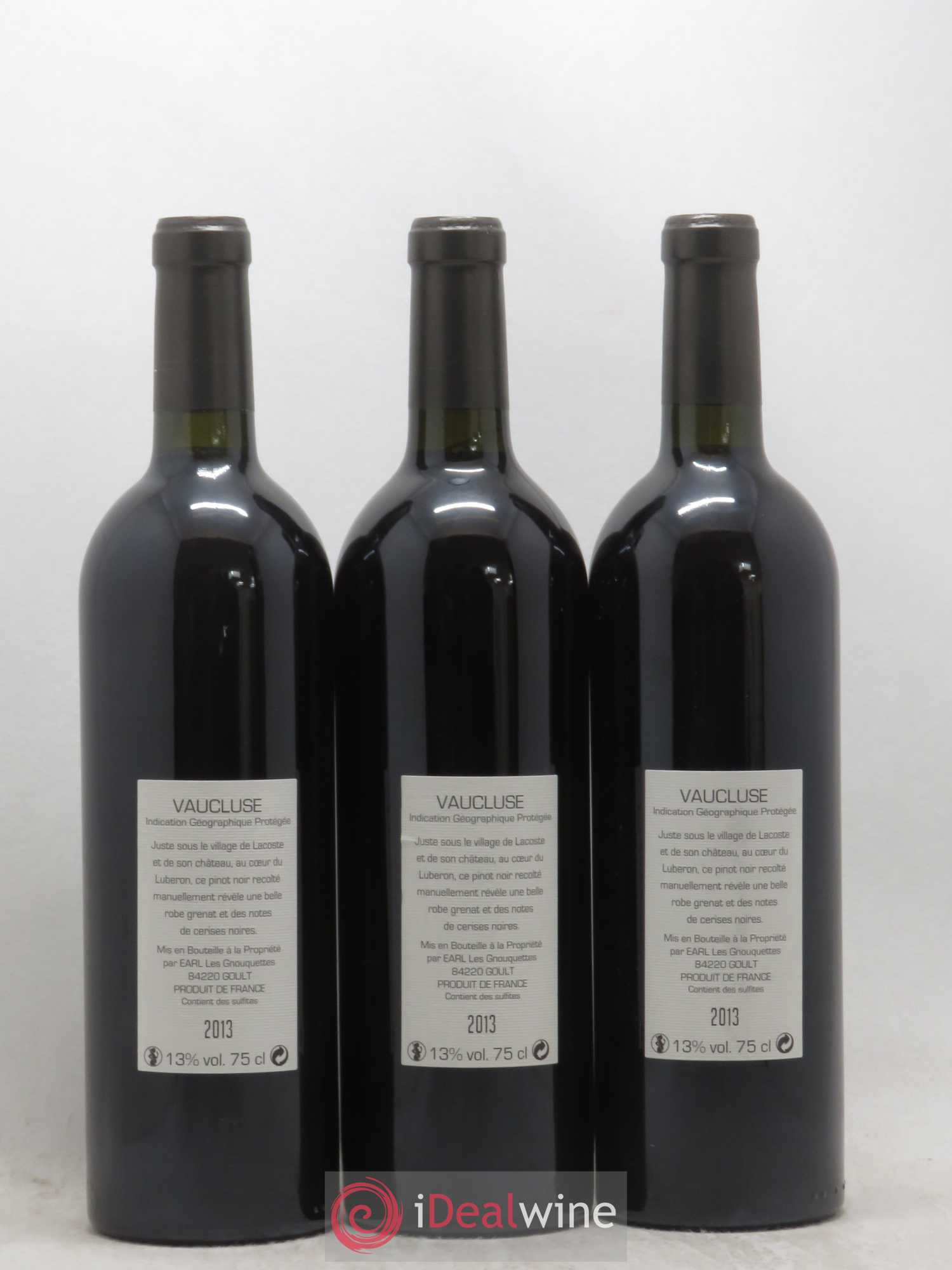 Vaucluse LQLC Les Quelles de la Coste Pinot noir John Malkovich (sans prix de réserve) 2013 - Posten von 3 Flaschen - 1