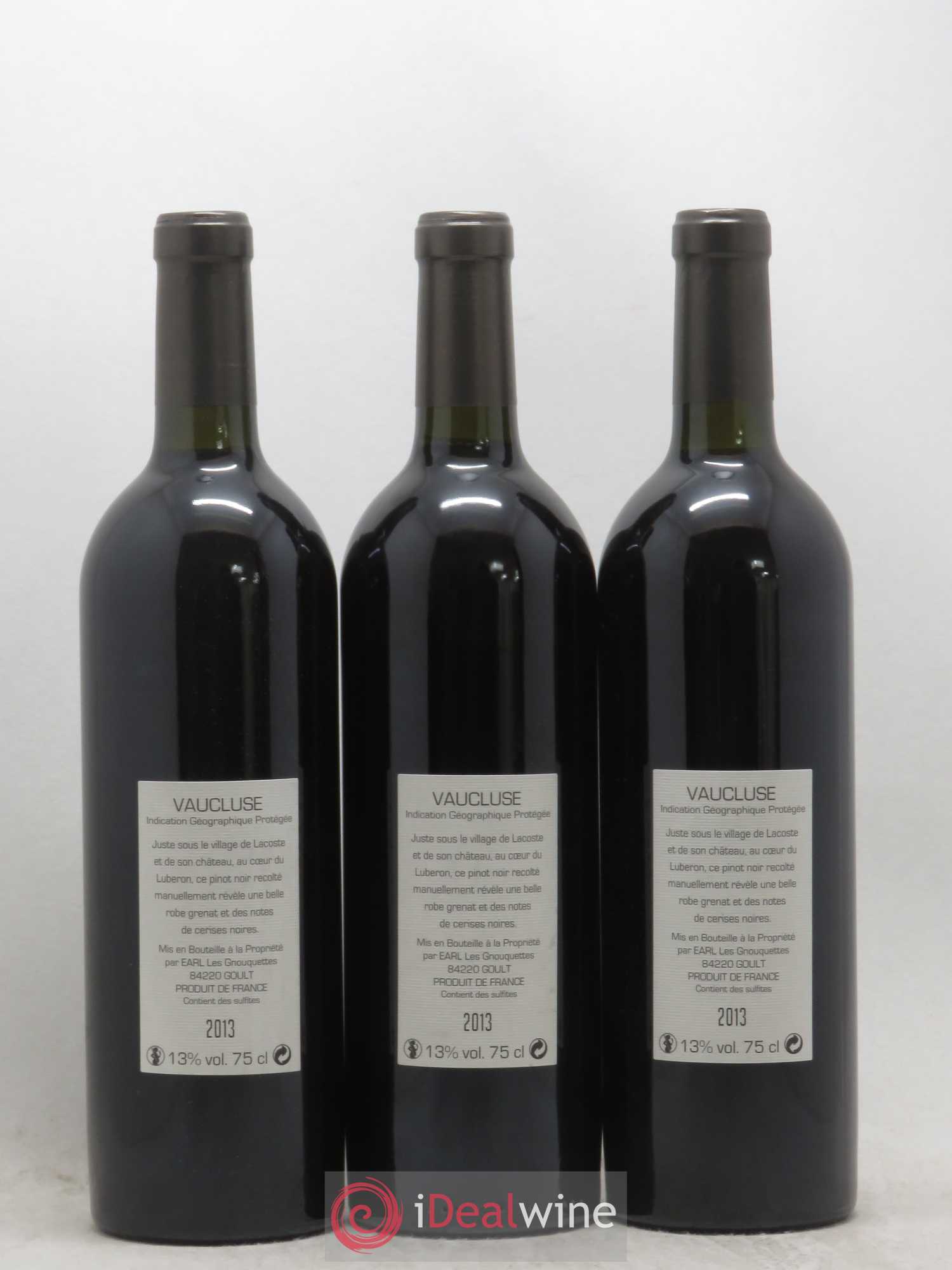 IGP Vaucluse LQLC Les Quelles de la Coste Pinot noir John Malkovich (sans prix de réserve) 2013 - Lot de 3 bouteilles - 1