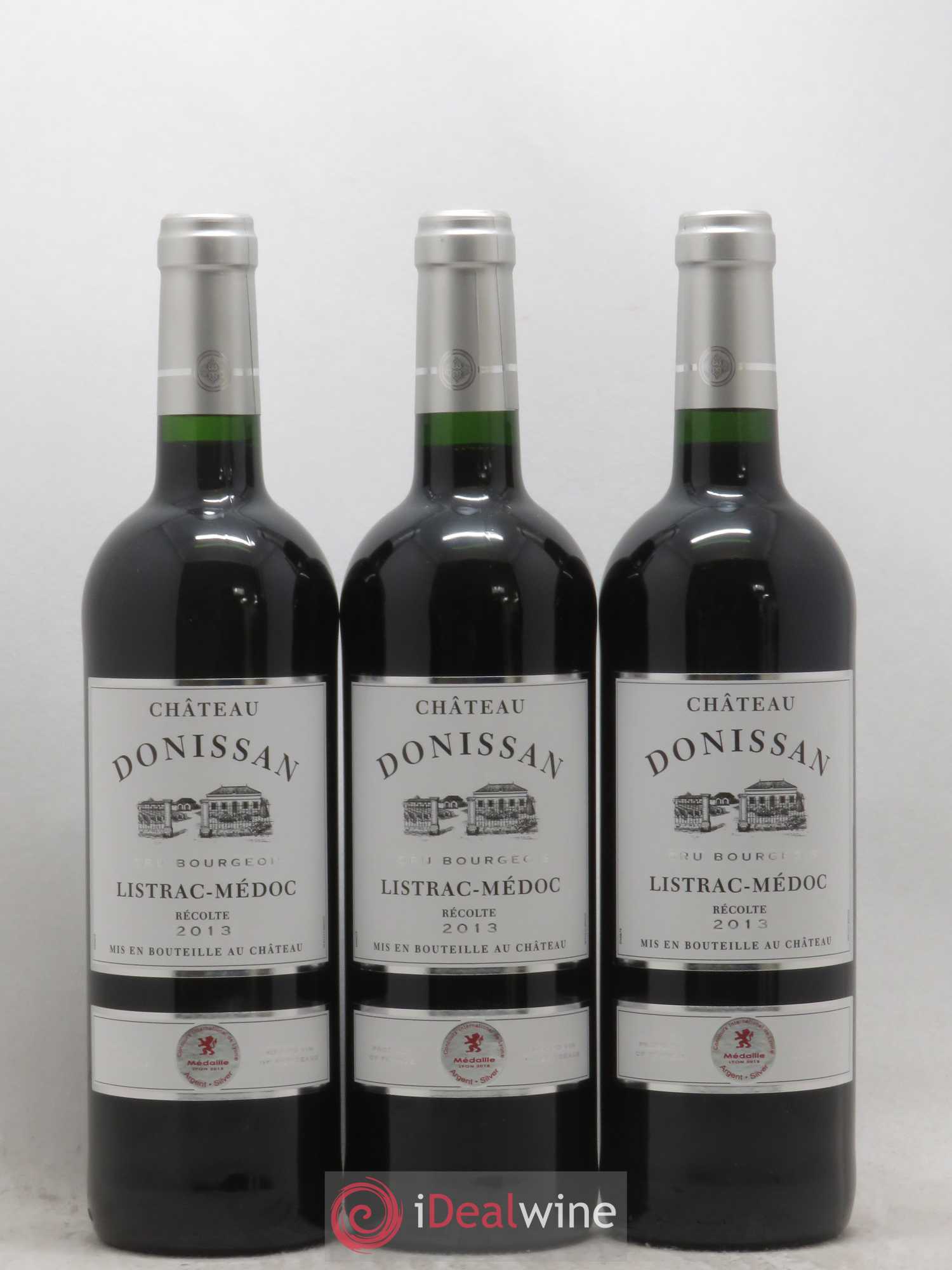 Listrac-Médoc Chateau Donissan (sans prix de réserve) 2013 - Posten von 3 Flaschen - 0