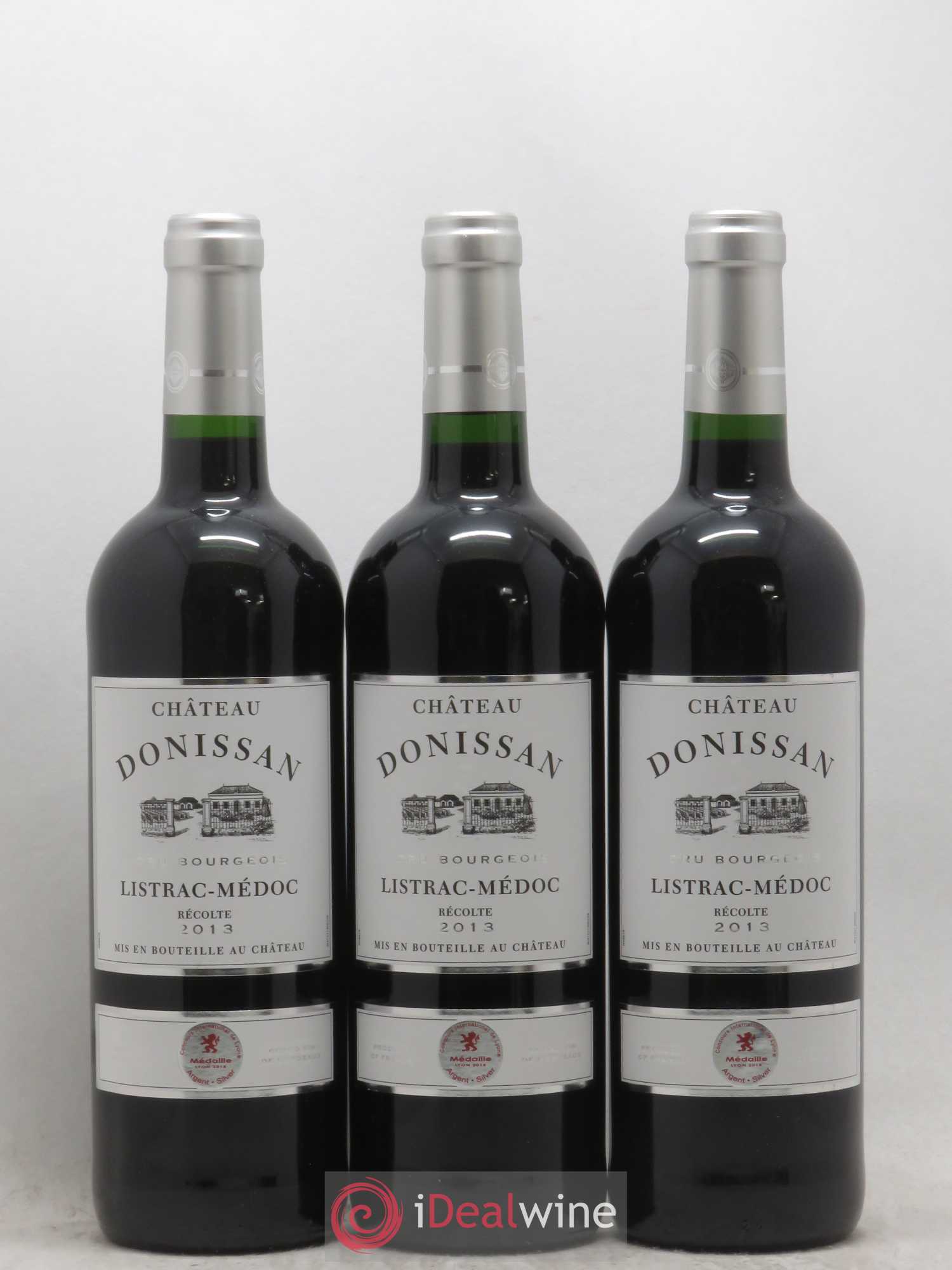 Listrac-Médoc Chateau Donissan (sans prix de réserve) 2013 - Posten von 3 Flaschen - 0