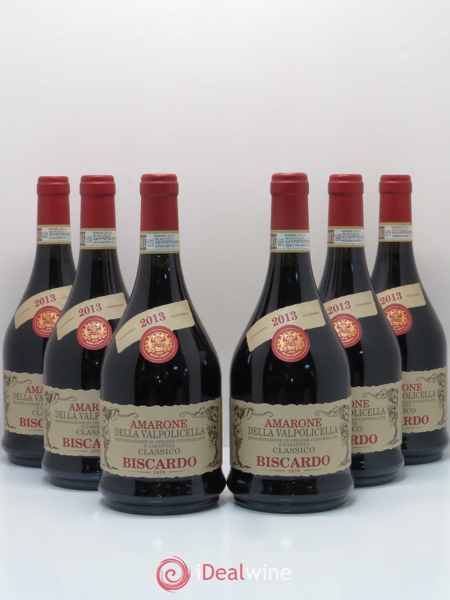 Amarone della Valpolicella DOC Classico Biscardo 2013 - Lot de 6 bouteilles - 0