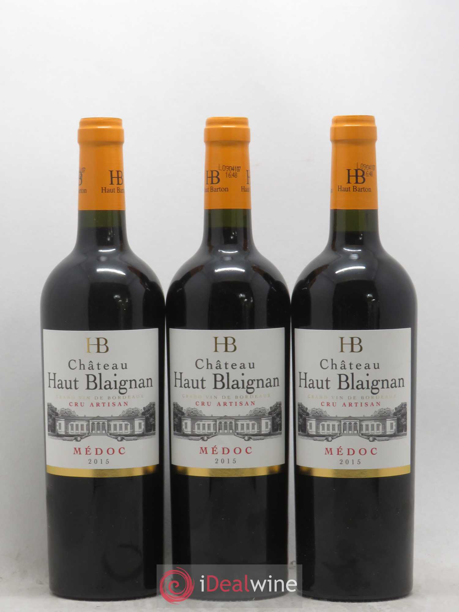 Médoc Chateau Haut Blaignan (no reserve) 2015 - Lot of 6 bottles - 1