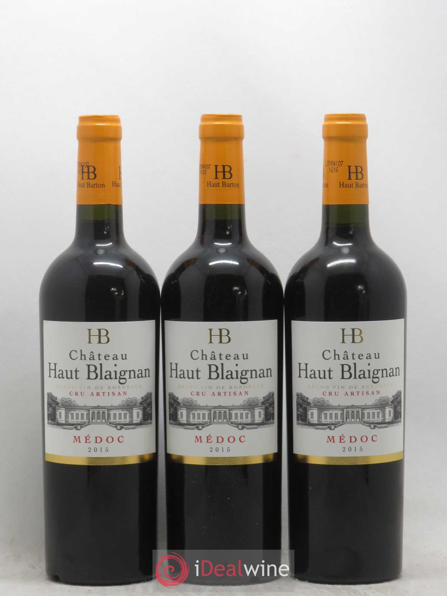 Médoc Chateau Haut Blaignan (no reserve) 2015 - Lot of 6 bottles - 2
