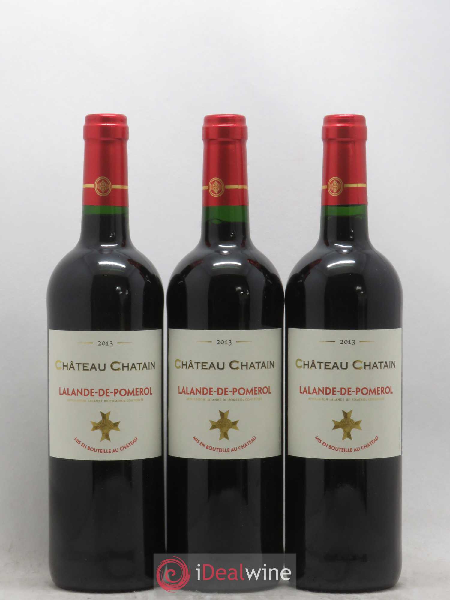 Lalande-de-Pomerol Chateau Chatain 2013 - Lot de 3 bouteilles - 0