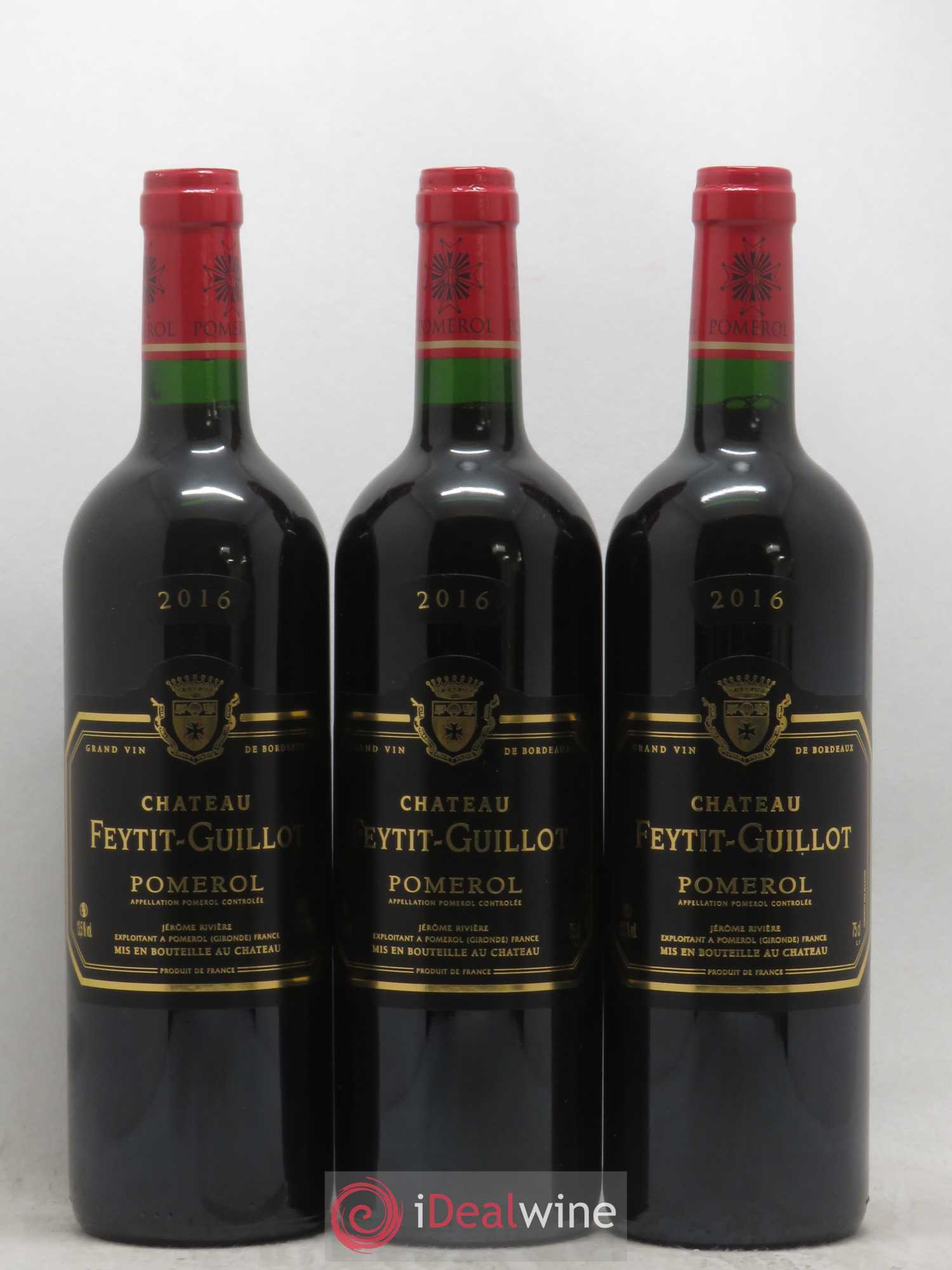 Pomerol Feytit Guillot 2016 - Lot de 3 bouteilles - 0