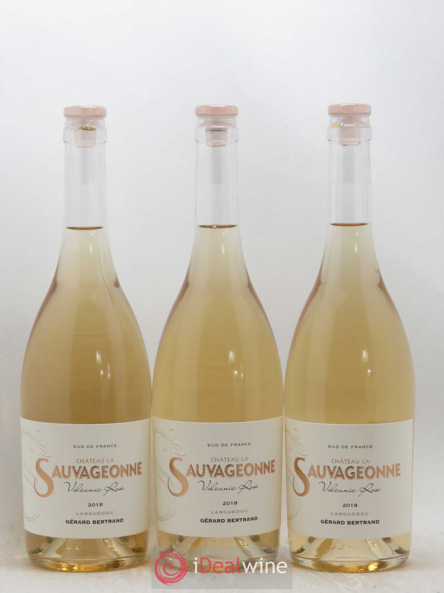 Divers Languedoc Voleanie Rosé La Sauvageonne Gerard Bertrand 2018 - Posten von 3 Flaschen - 0