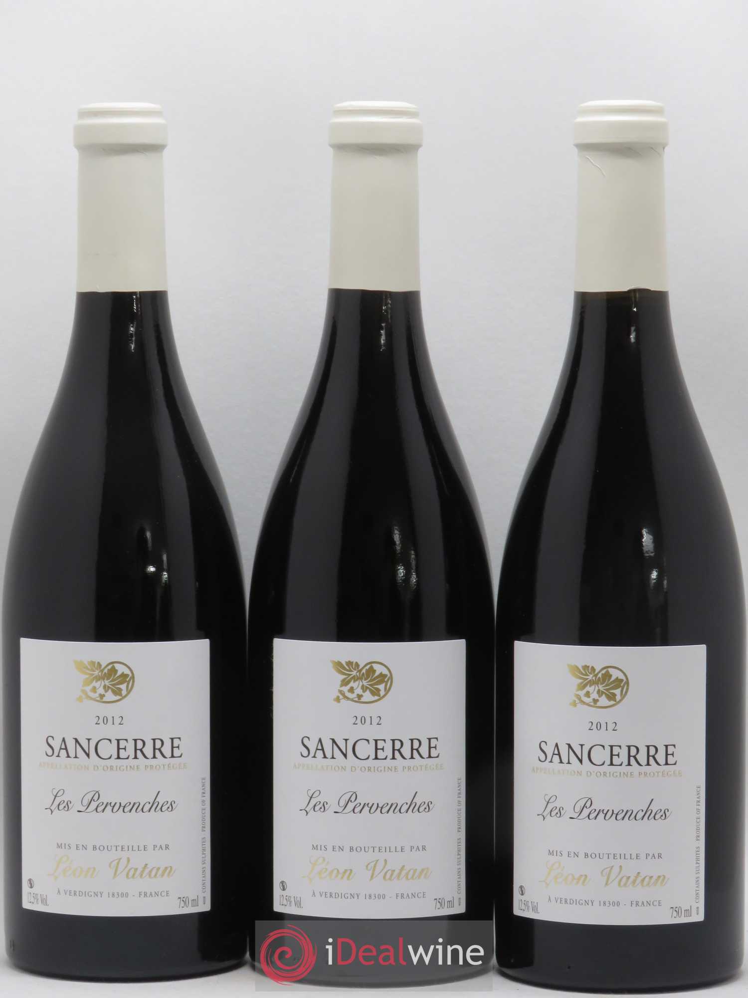 Sancerre Les Pervenches Léon Vatan (sans prix de réserve) 2012 - Posten von 3 Flaschen - 0