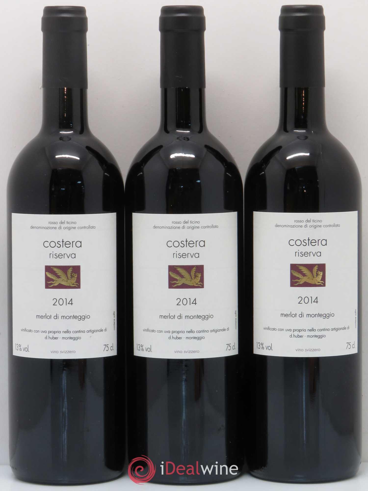 Vins Etrangers Rosso del Ticino DOC Costera Riserva Monteggio Daniel Huber 2014 - Lot de 6 bouteilles - 2