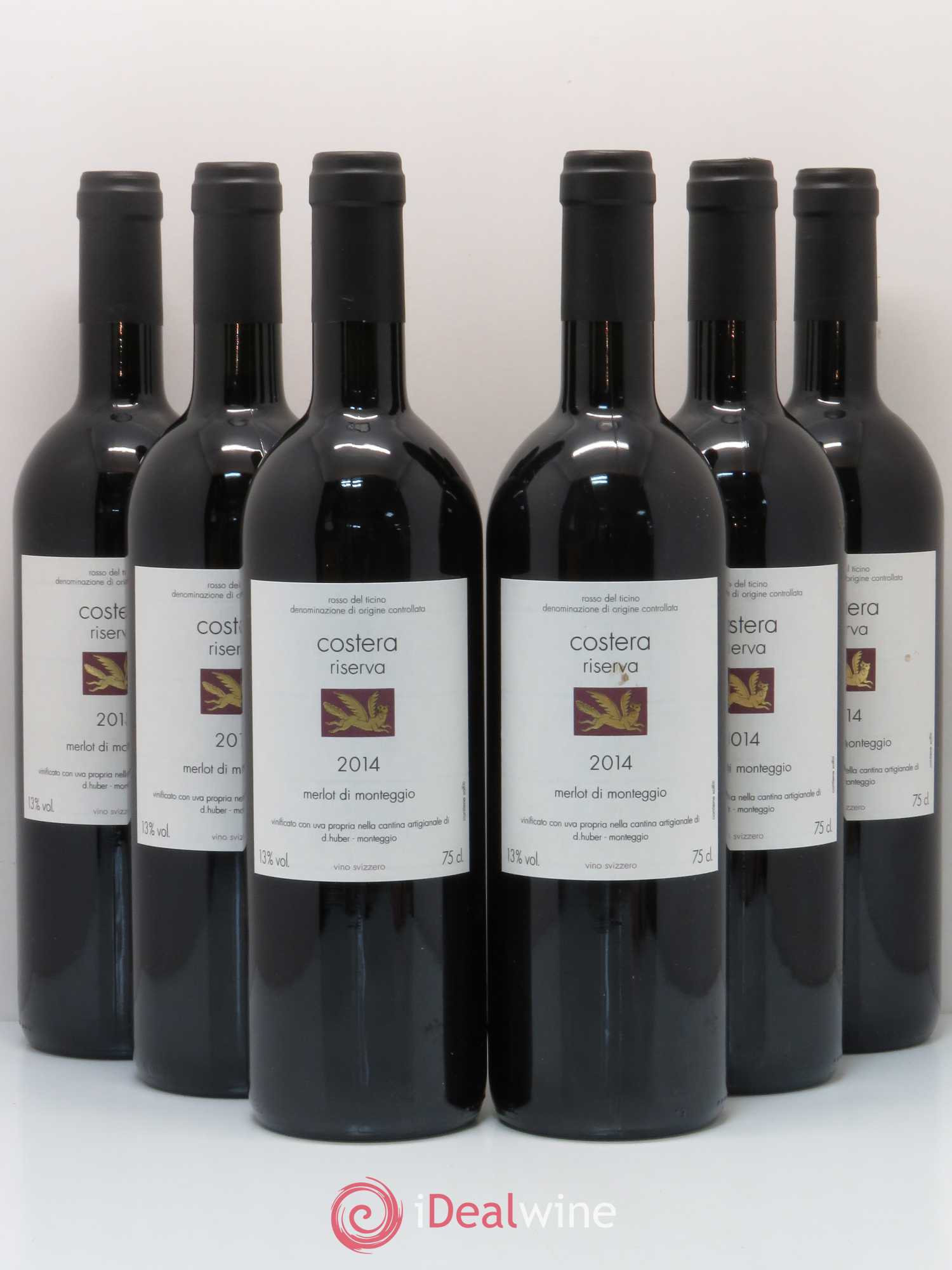 Vins Etrangers Rosso del Ticino DOC Costera Riserva Monteggio Daniel Huber 2014 - Lot de 6 bouteilles - 0