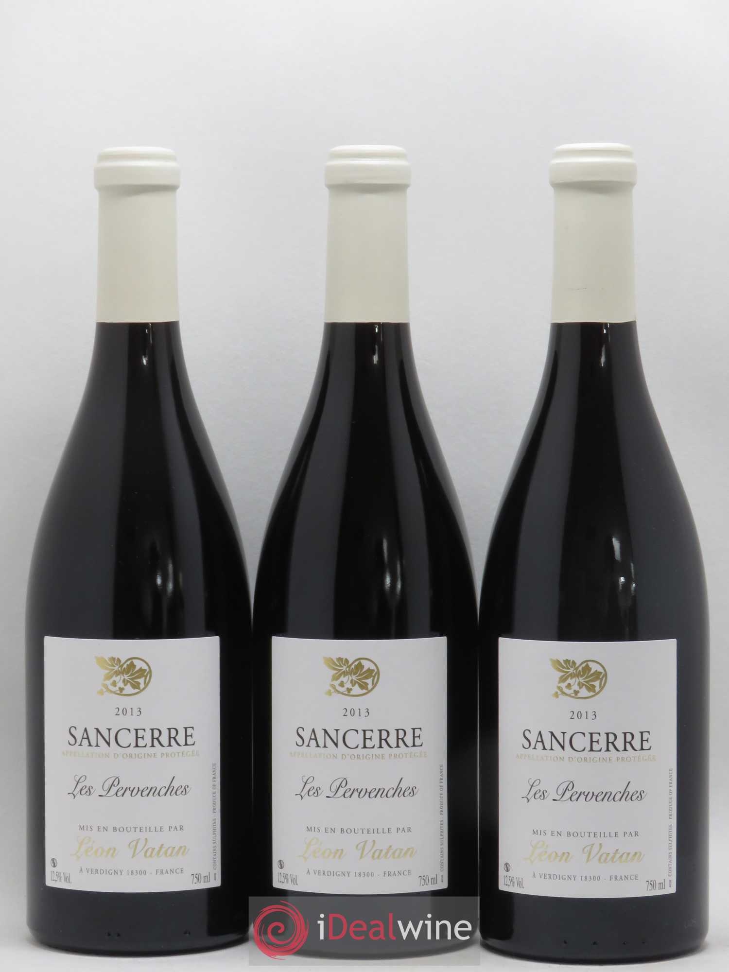 Sancerre Les Pervenches Léon Vatan (sans prix de réserve) 2013 - Posten von 3 Flaschen - 0
