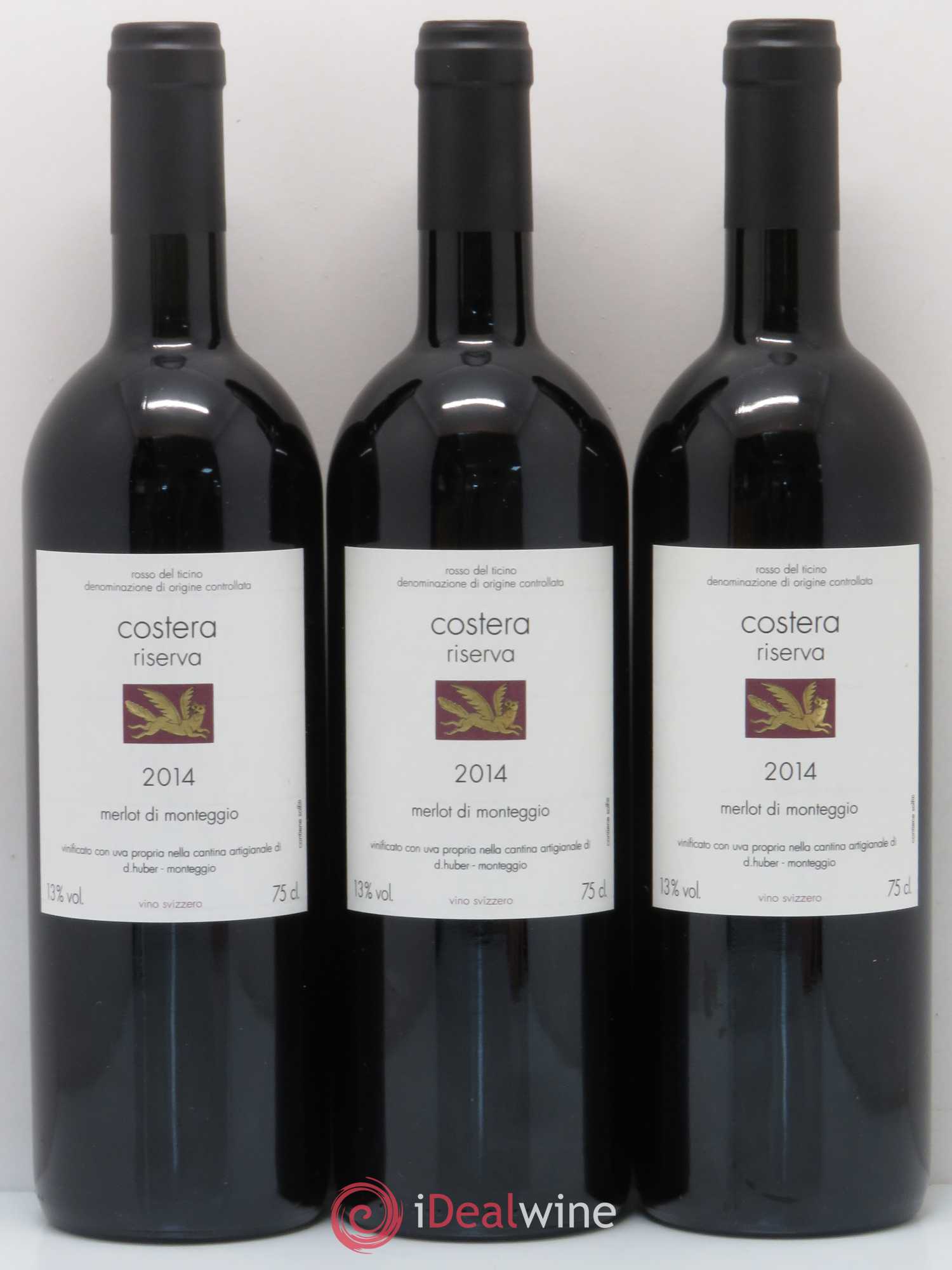 Vins Etrangers Rosso del Ticino DOC Costera Riserva Monteggio Daniel Huber 2014 - Lot de 6 bouteilles - 2