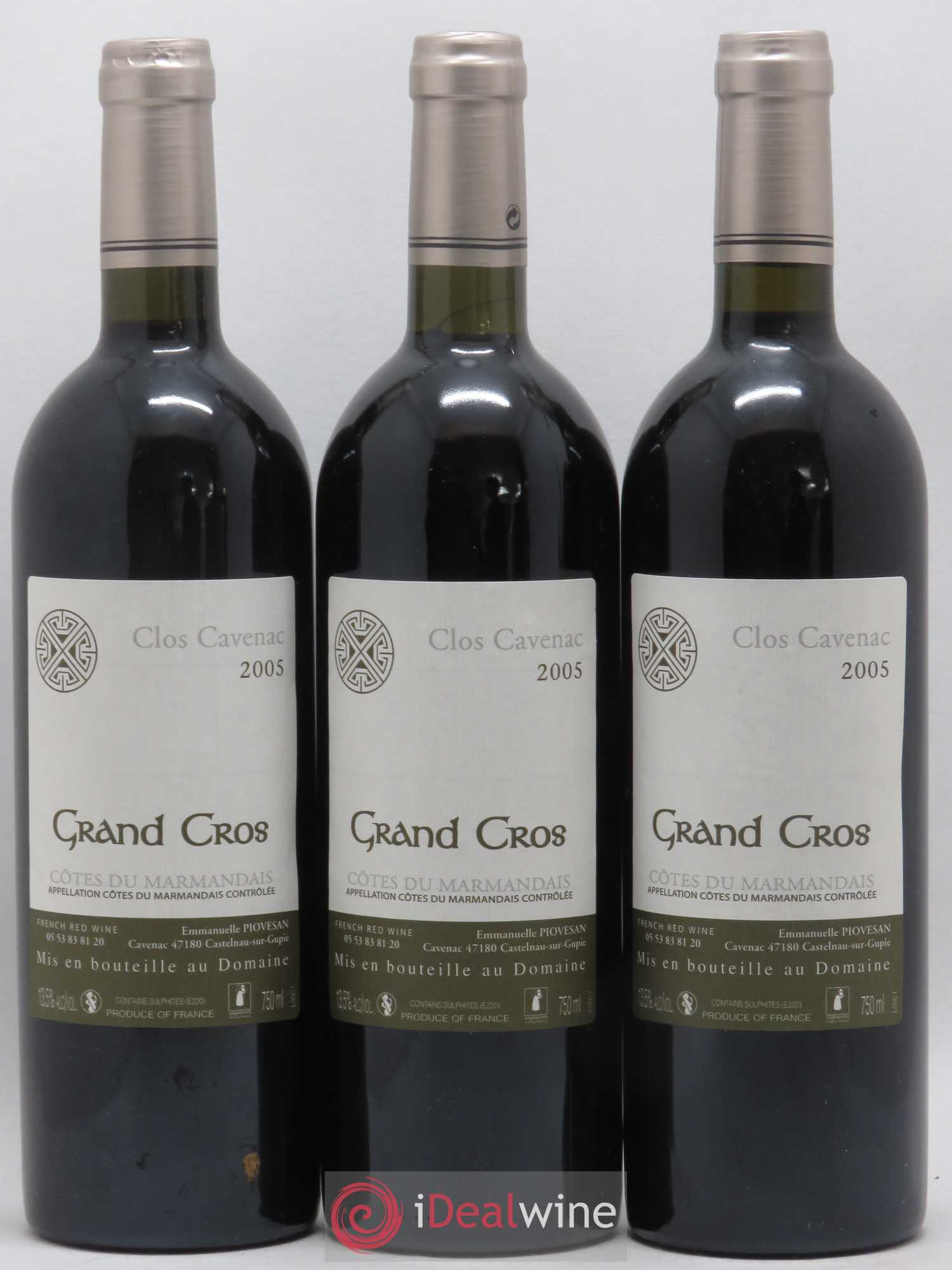 Côtes du Marmandais Clos Cavenac Grand Clos 2005 - Posten von 12 Flaschen - 4