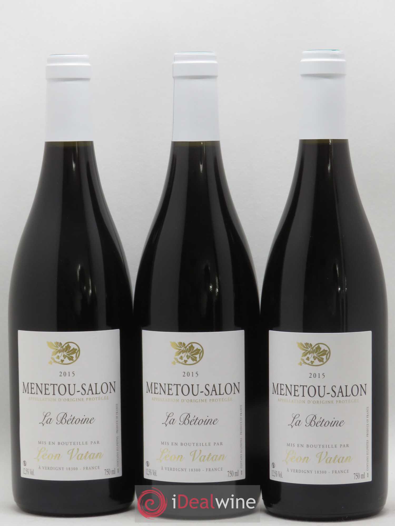 Menetou-Salon La Betoine Domaine Léon Vatan 2015 - Posten von 3 Flaschen - 0