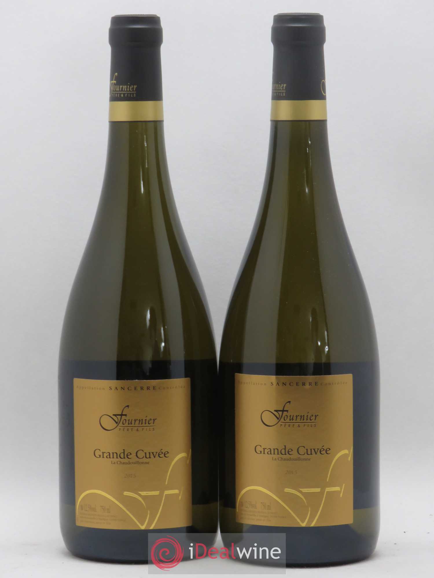 Sancerre Fournier Pere et Fils Grande Cuée La Chaudouillonne (sans prix de réserve) 2015 - Posten von 2 Flaschen - 0