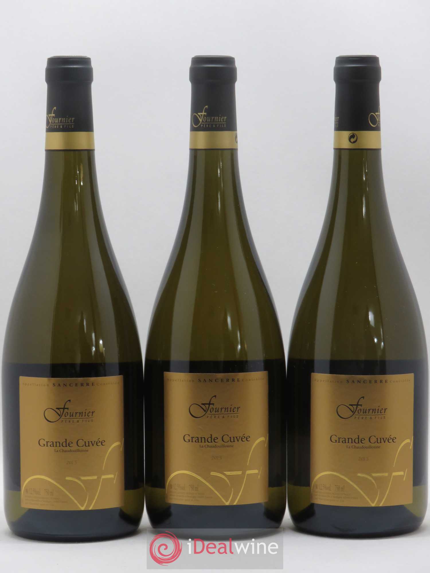 Sancerre Fournier Pere et Fils Grande Cuvée La Chaudouillonne 2015 - Posten von 3 Flaschen - 0