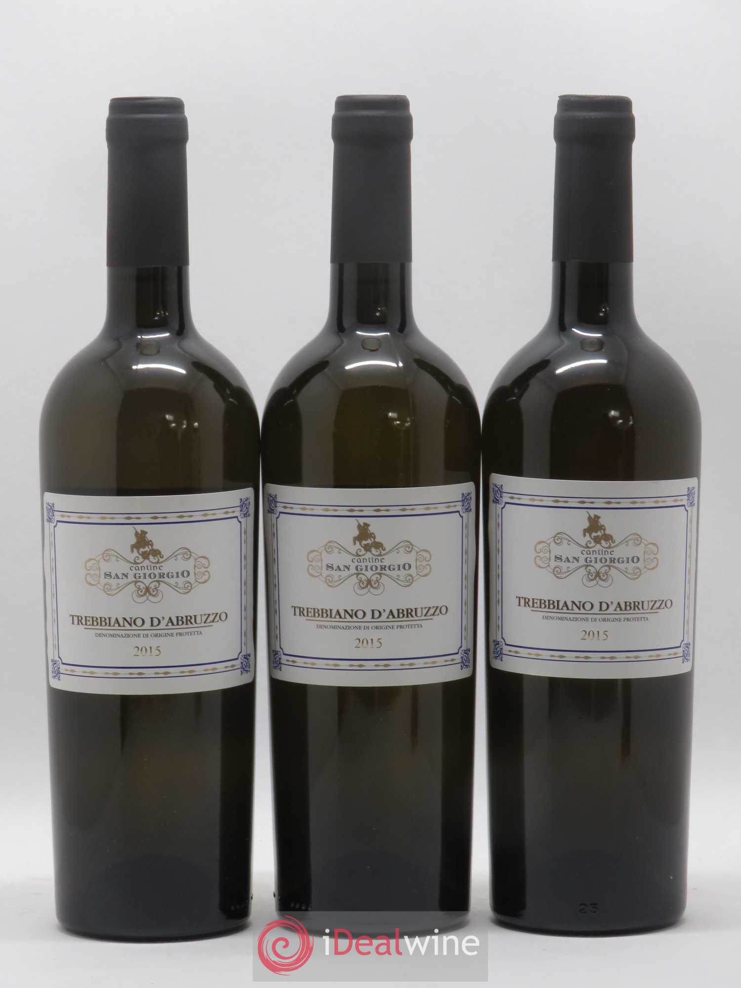 Trebbiano d'Abruzzo Cantine San Giorgio (sans prix de réserve) 2015 - Posten von 3 Flaschen - 0