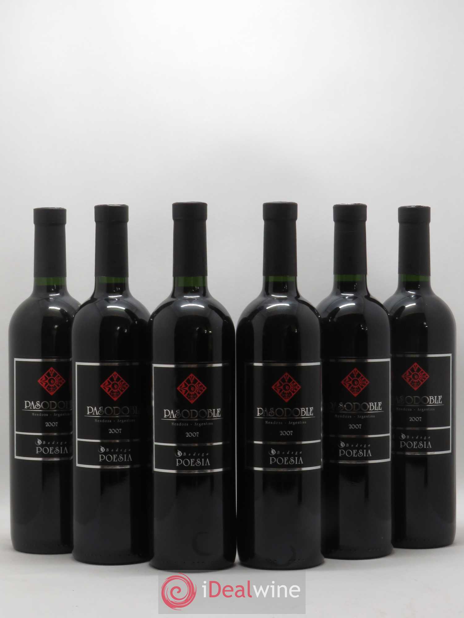 Mendoza Pasodoble Bodega Poesia (sans prix de réserve) 2007 - Posten von 6 Flaschen - 0