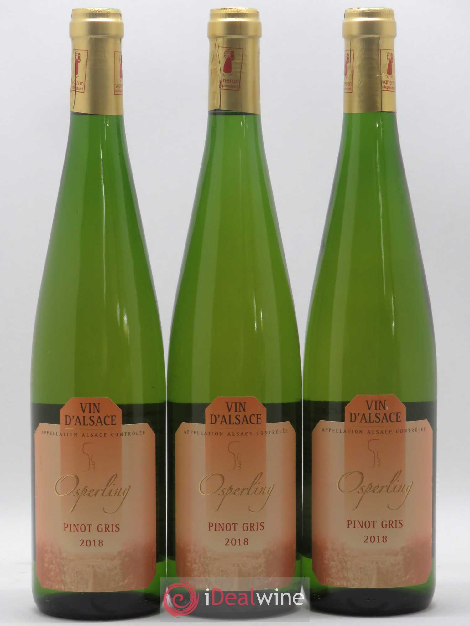 Alsace Pinot Gris Osperling Maurice Schueller 2018 - Posten von 3 Flaschen - 0