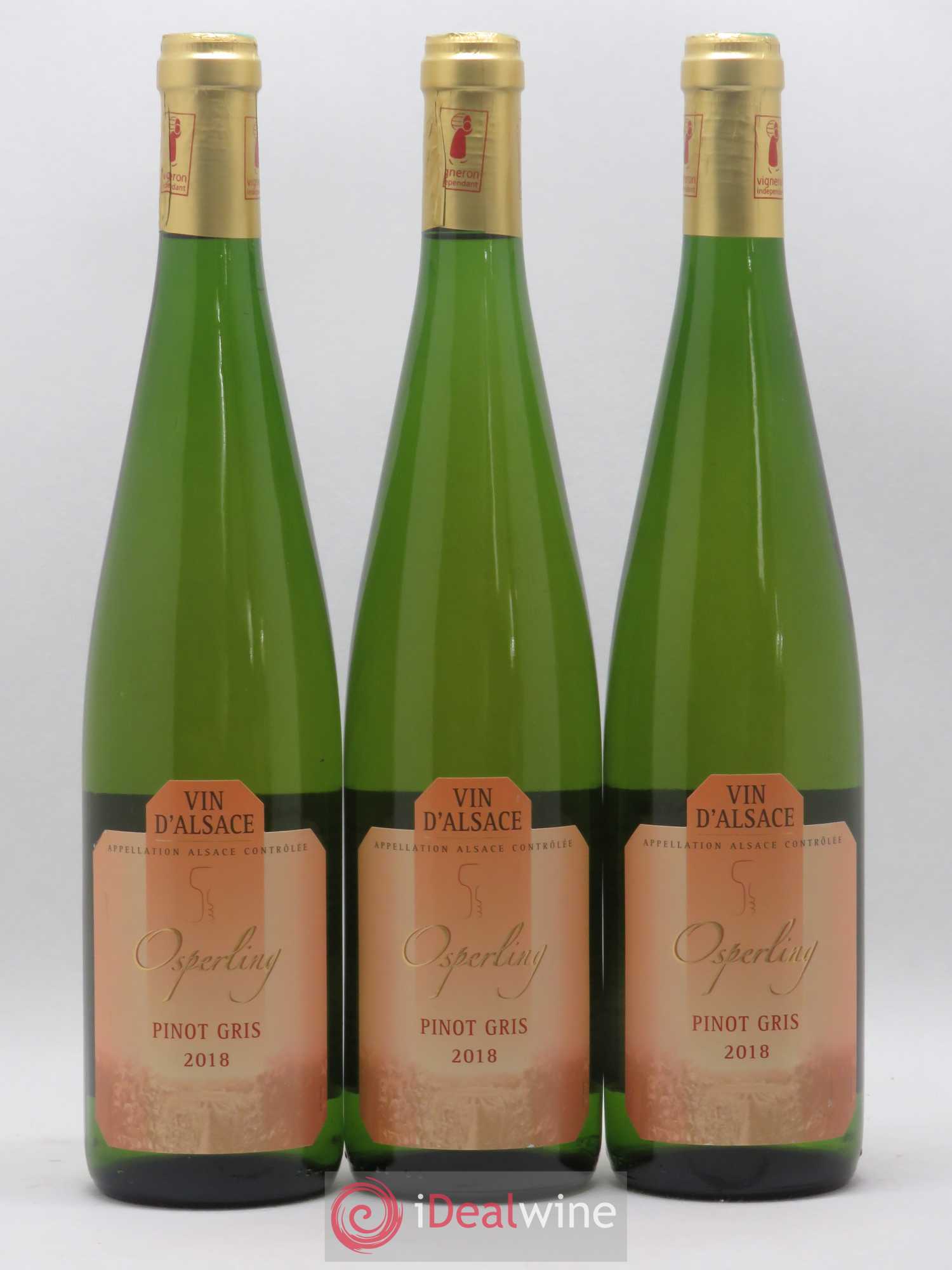 Alsace Pinot Gris Osperling Maurice Schueller 2018 - Posten von 6 Flaschen - 1