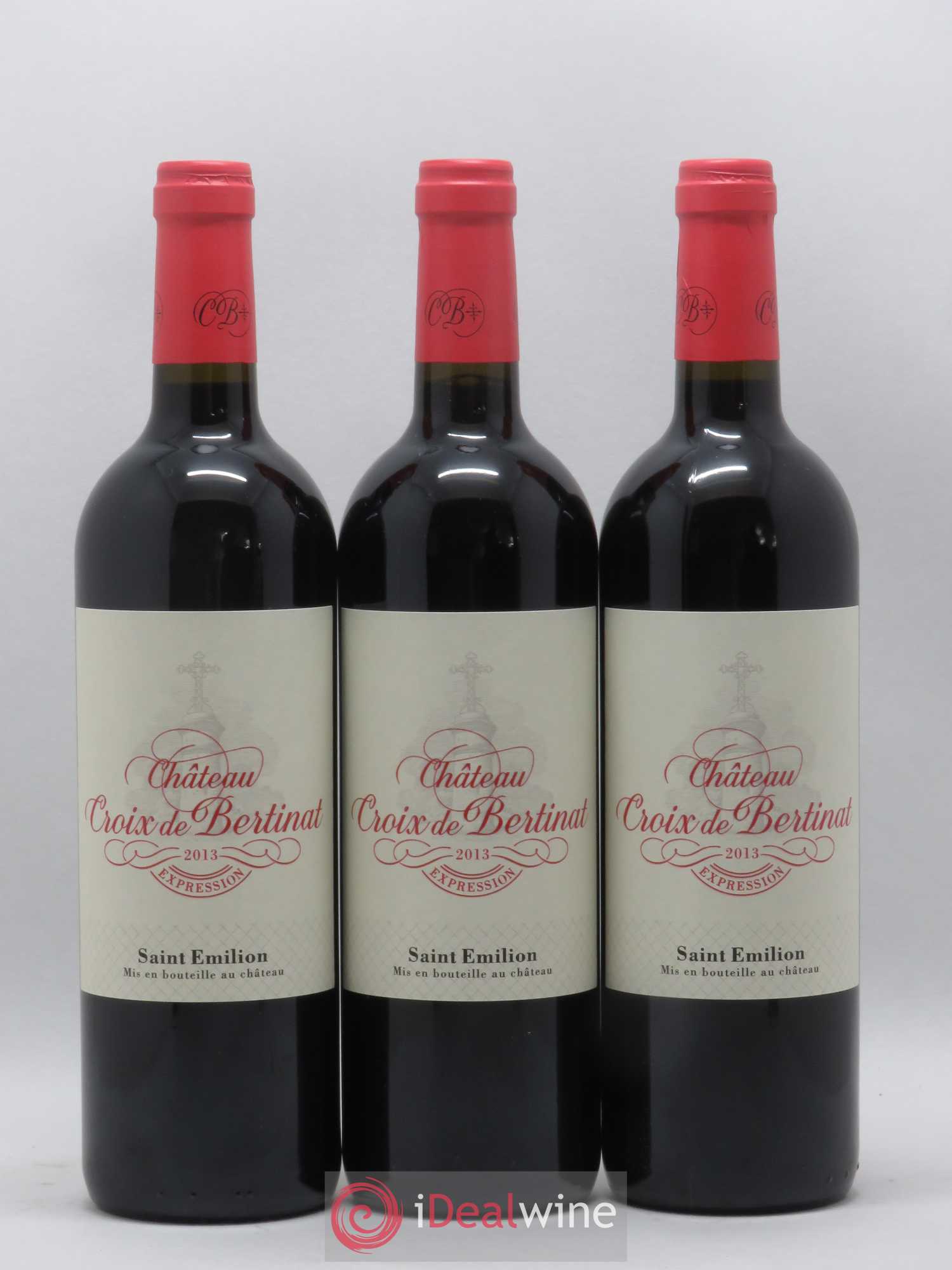 Saint-Émilion Chateau Croix de Bertinat Cuvée Expression (sans prix de réserve) 2013 - Posten von 3 Flaschen - 0