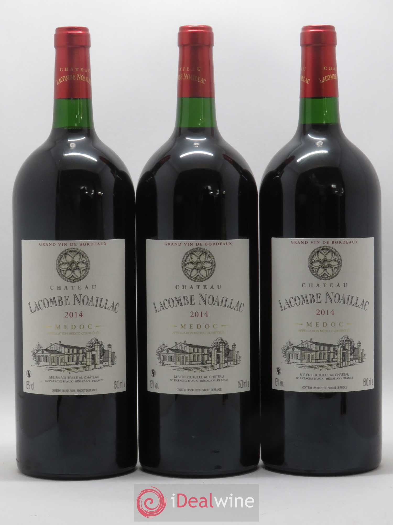 Médoc Château Lacombe Noillac 2014 - Posten von 6 Magnum - 1