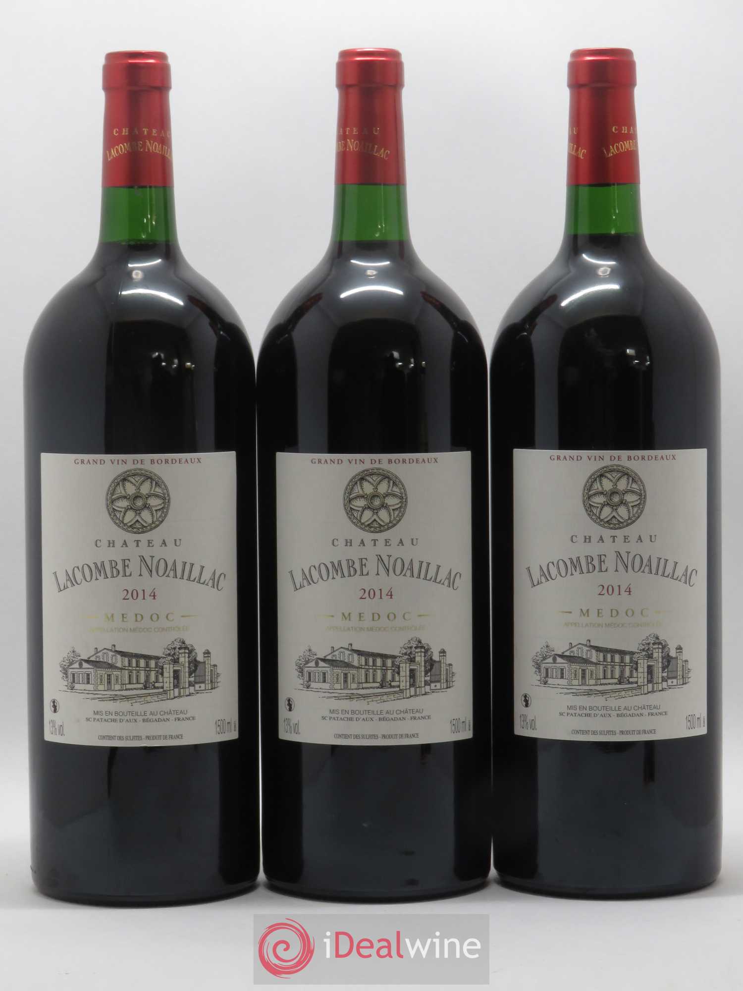 Médoc Château Lacombe Noillac 2014 - Posten von 6 Magnum - 2