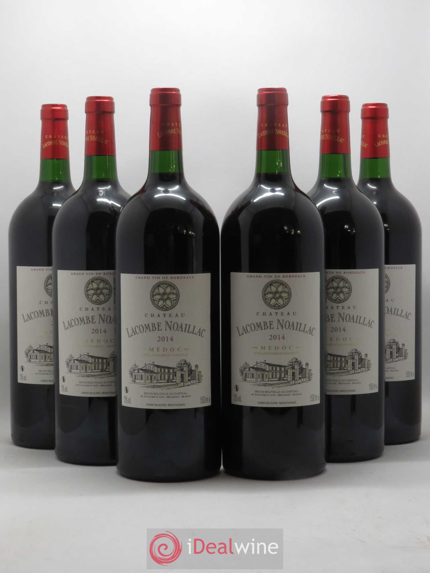 Médoc Château Lacombe Noillac 2014 - Posten von 6 Magnum - 0