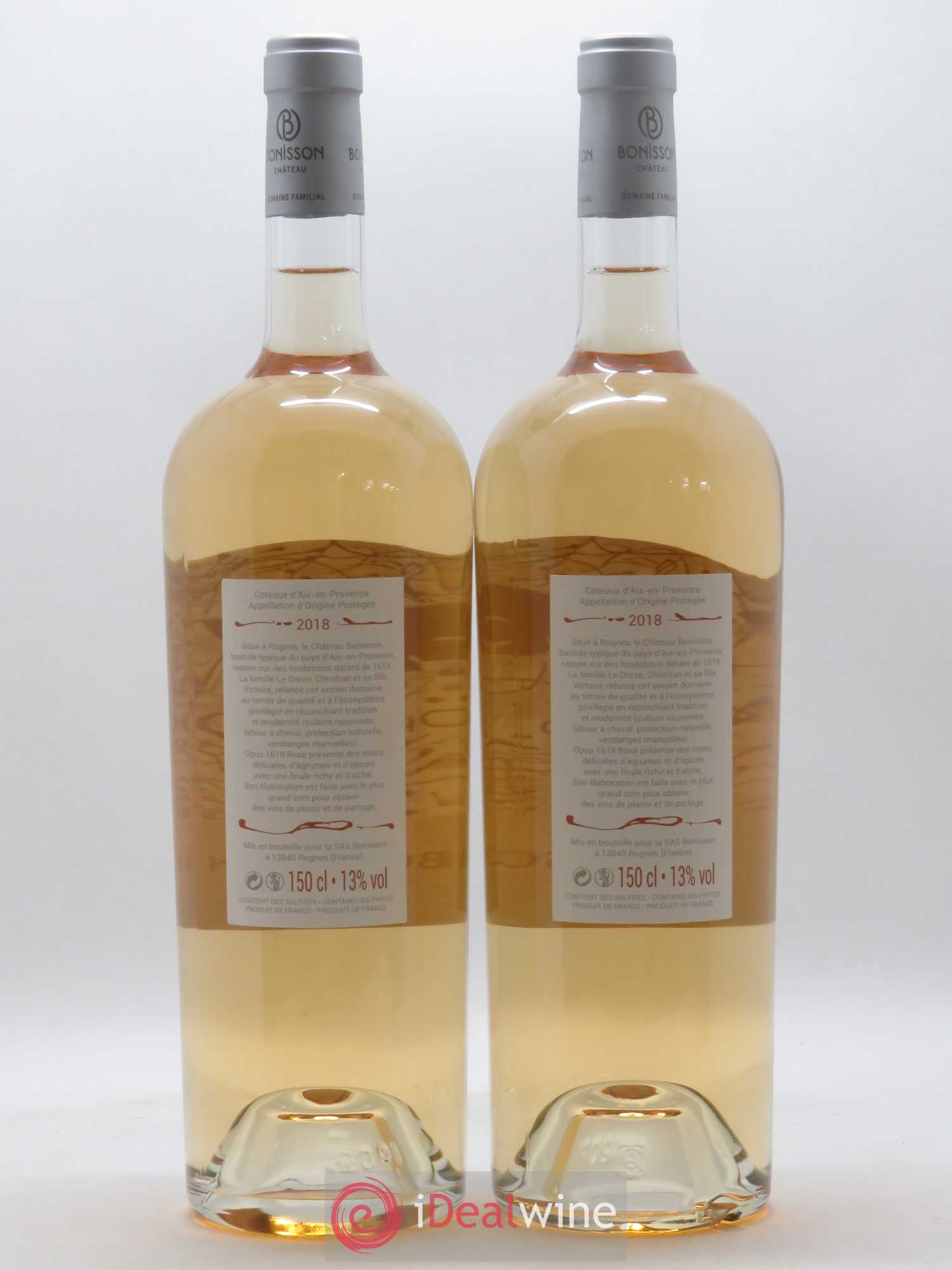 Divers Coteaux d'Aix-en-Provence Cuvée Opus 1619 Château Bonisson 2018 - Posten von 2 Magnum - 1