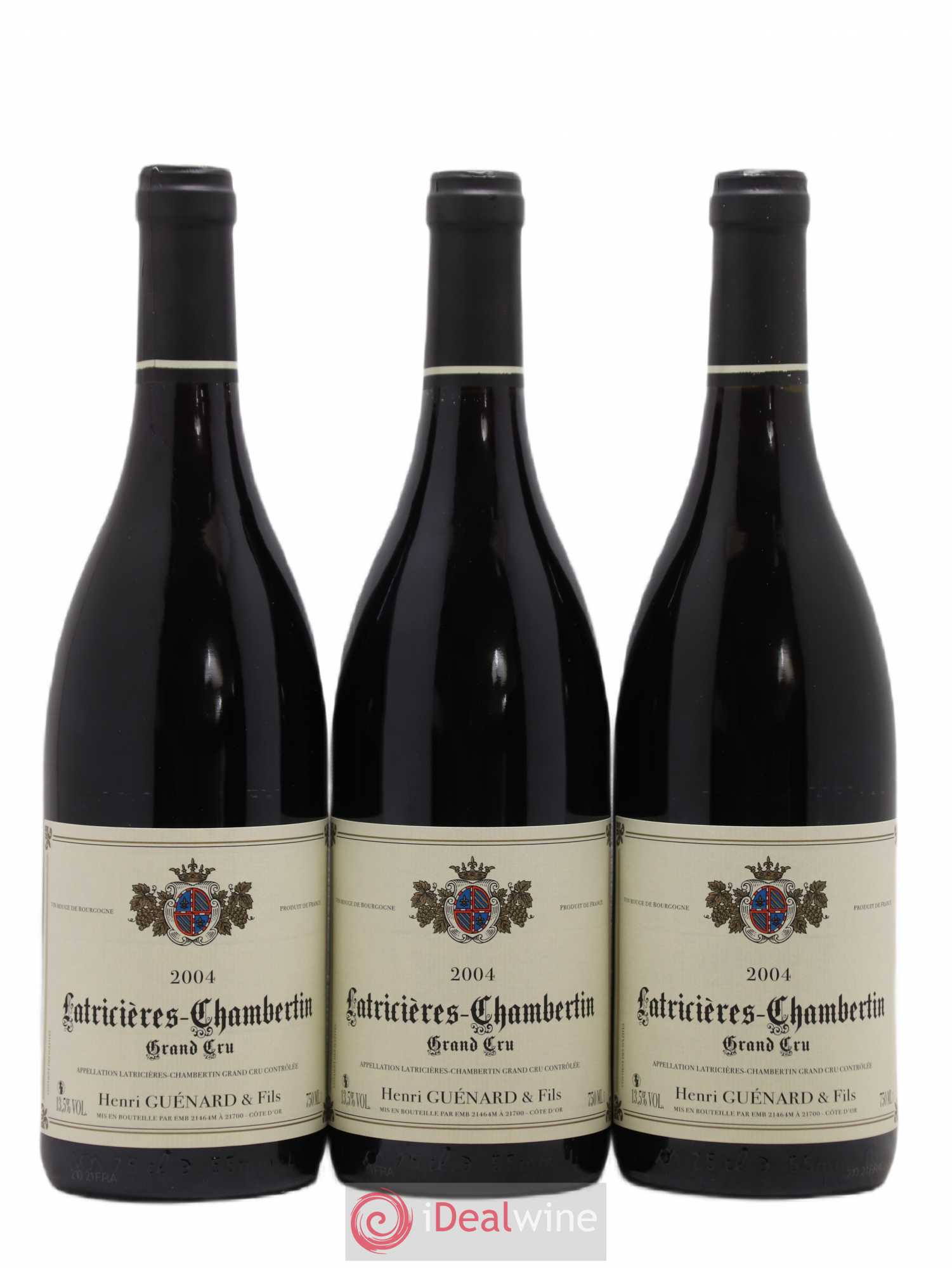 Latricières-Chambertin Grand Cru Henri Guenard 2004 - Lot de 3 bouteilles - 0