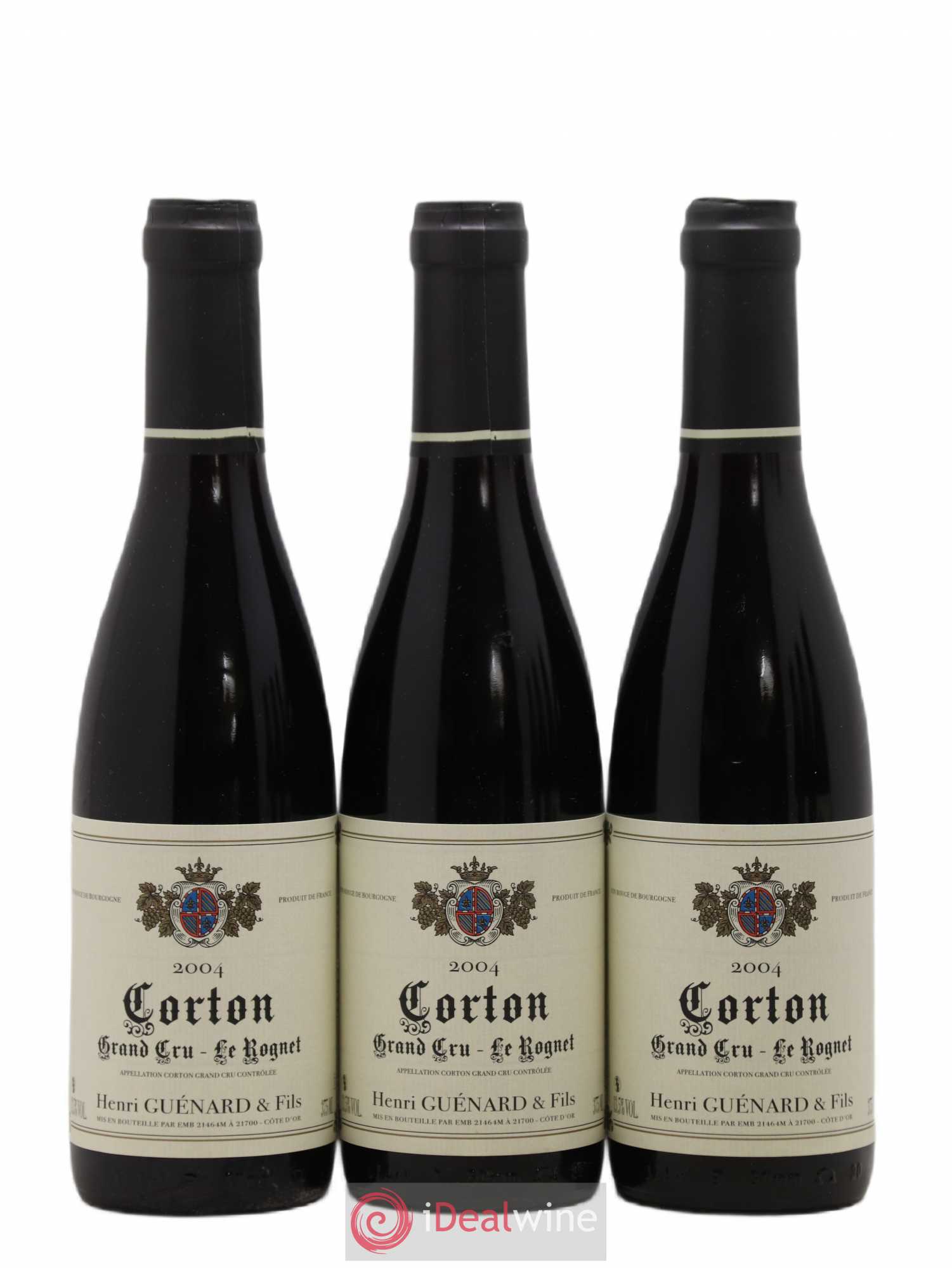 Corton Grand Cru Rognet Henri Guenard 2004 - Lot de 6 demi bouteilles - 1