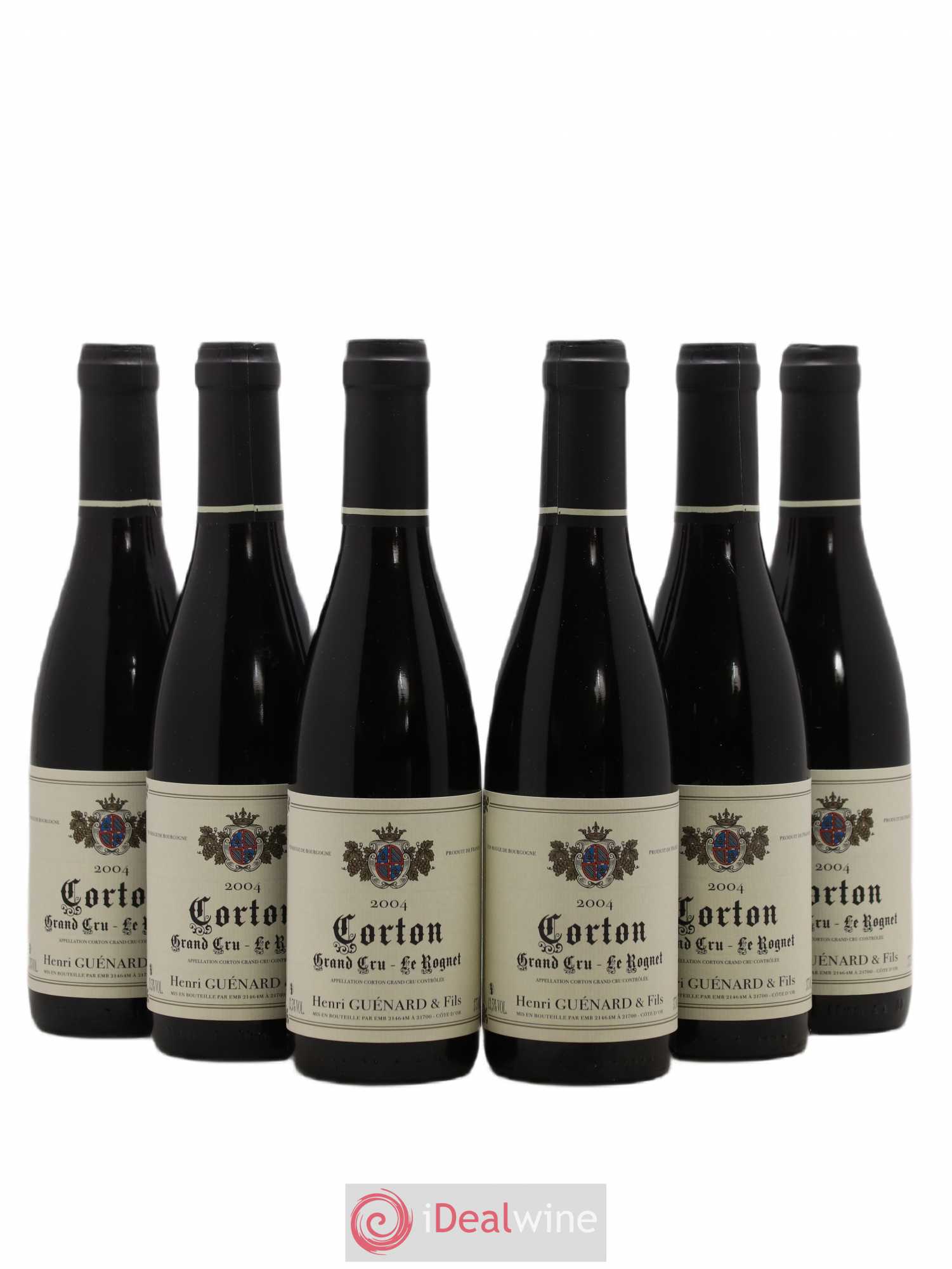 Corton Grand Cru Rognet Henri Guenard 2004 - Lot de 6 demi bouteilles - 0