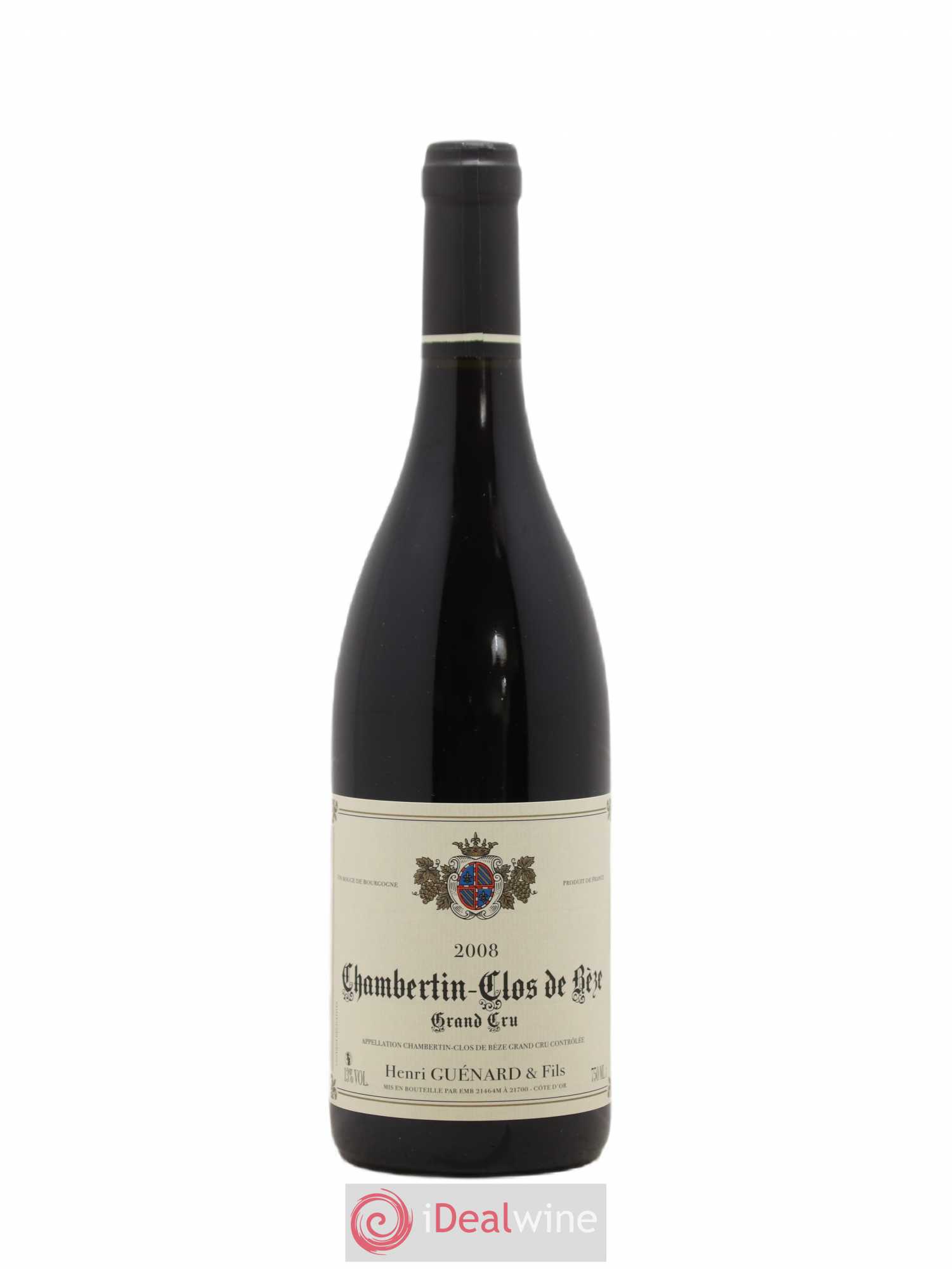 Chambertin Clos de Bèze Grand Cru Henri Guenard 2008 - Lot de 1 bouteille - 0
