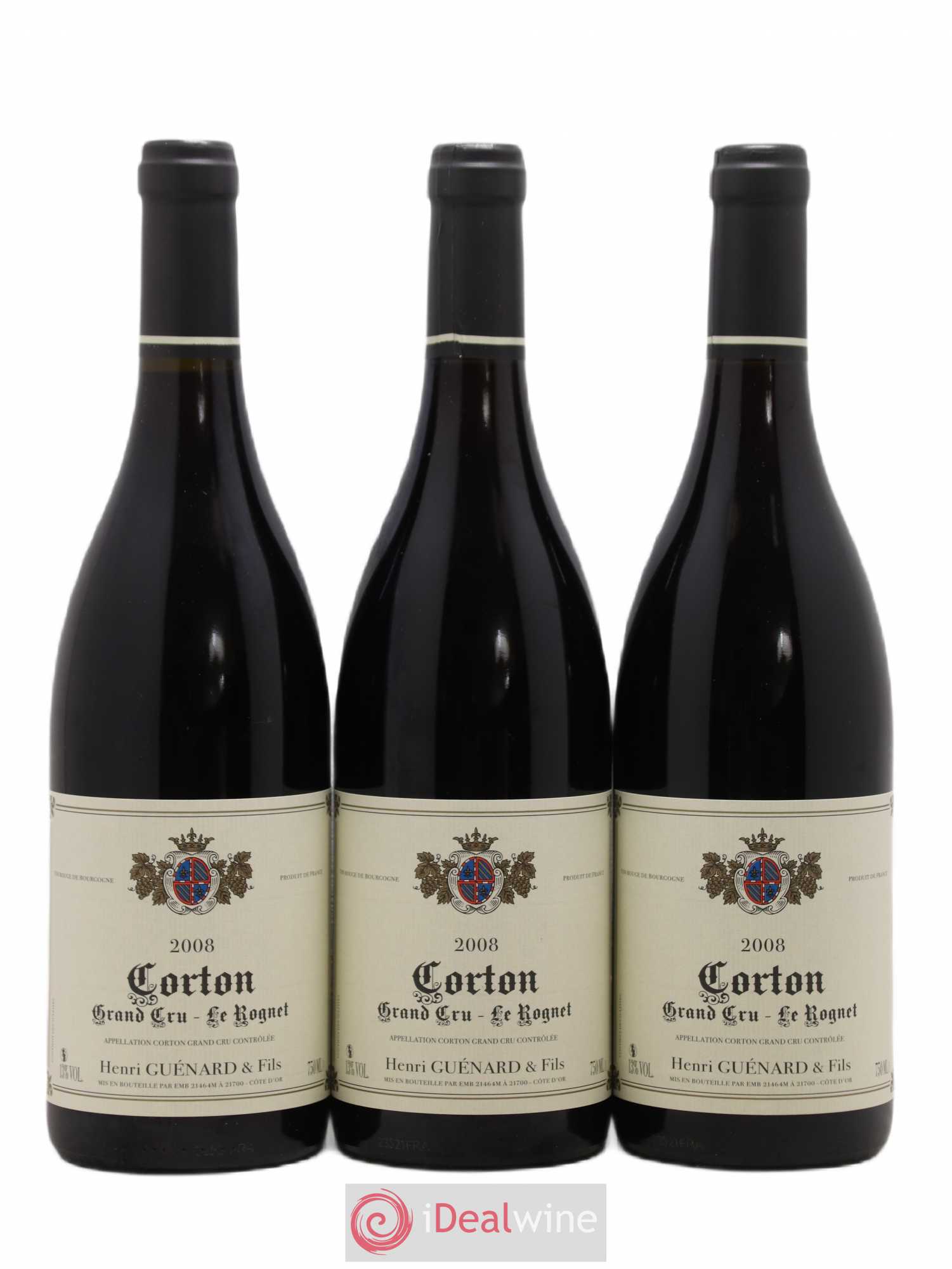 Corton Grand Cru Rognet Henri Guenard 2008 - Lot de 6 bouteilles - 2