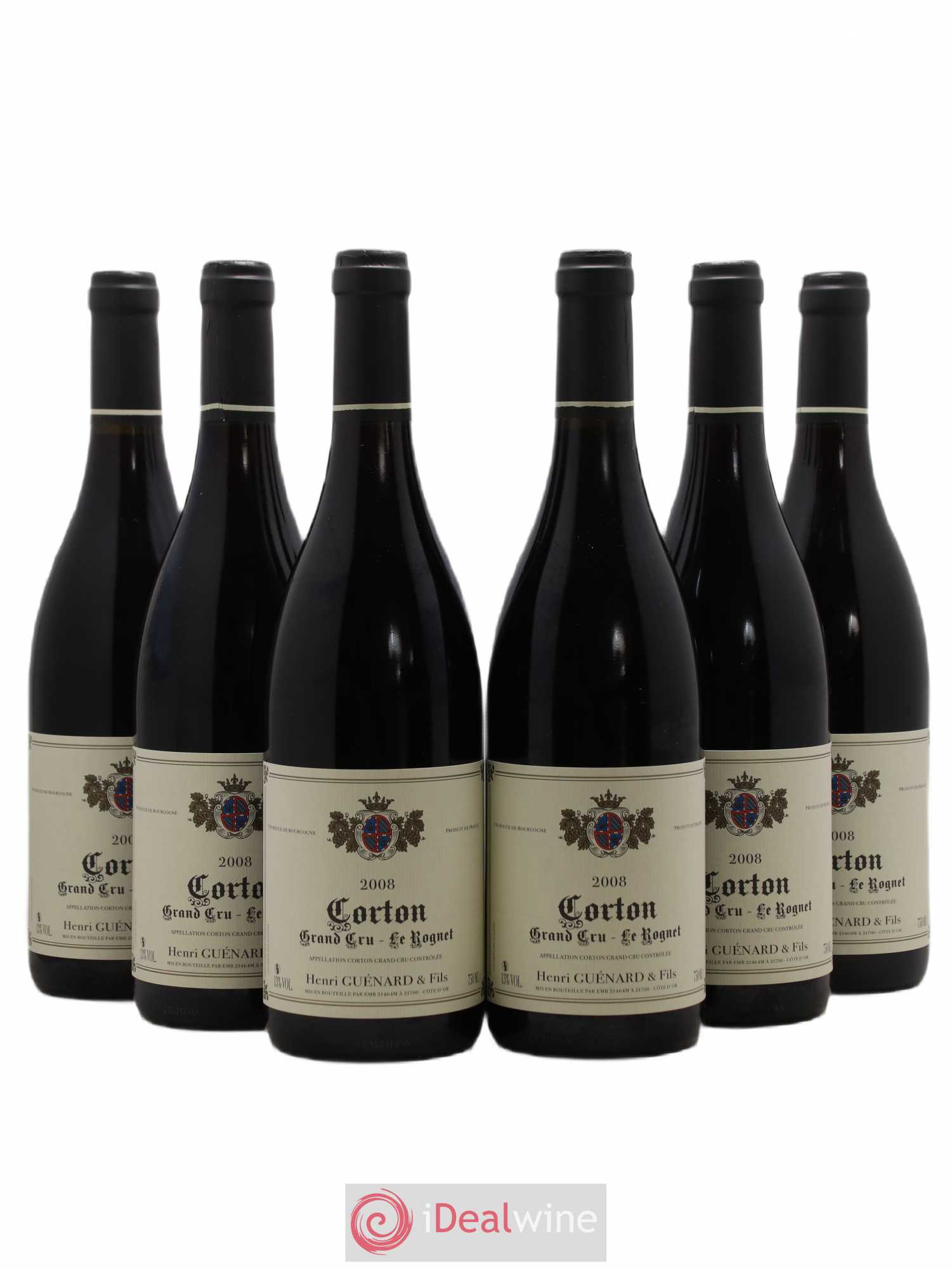 Corton Grand Cru Rognet Henri Guenard 2008 - Lot de 6 bouteilles - 0