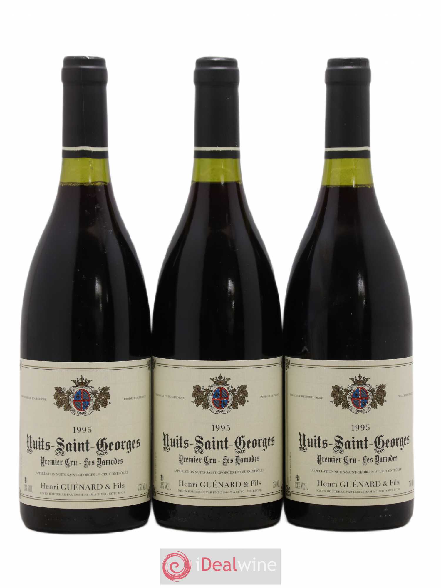 Nuits-Saint-Georges 1er Cru Les Damodes 1995 - Lot de 3 bouteilles - 0