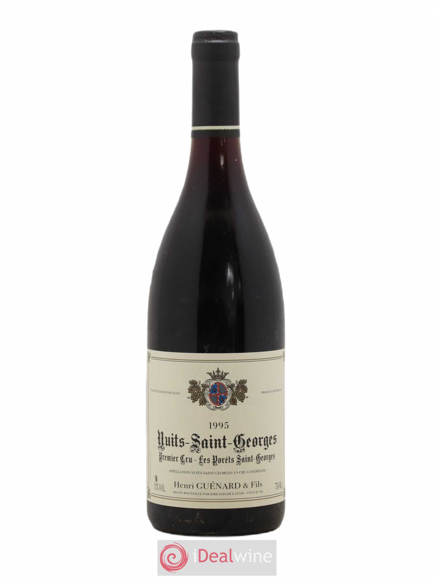 Nuits-Saint-Georges 1er Cru Les Porets Saint Georges Henri Guenard 1995 - Lot de 1 bouteille - 0