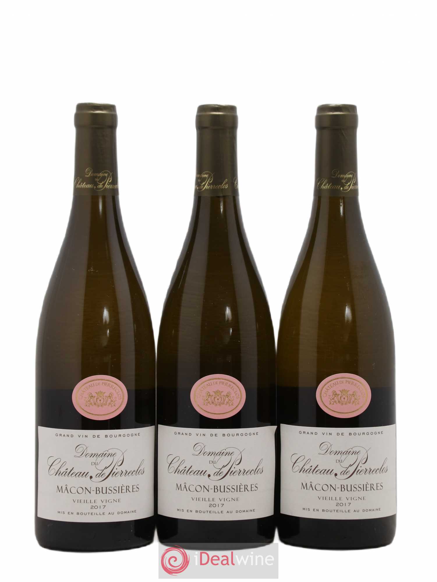 Mâcon Bussieres Vieilles vignes Domaine du Chateau de Pierreclos (sans prix de réserve) 2017 - Lot de 6 bouteilles - 1