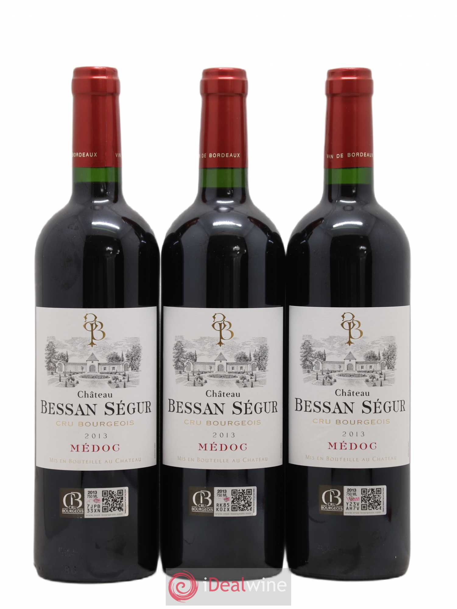 Médoc Bessan Segur Cru Bourgeois (sans prix de réserve) 2013 - Posten von 6 Flaschen - 2