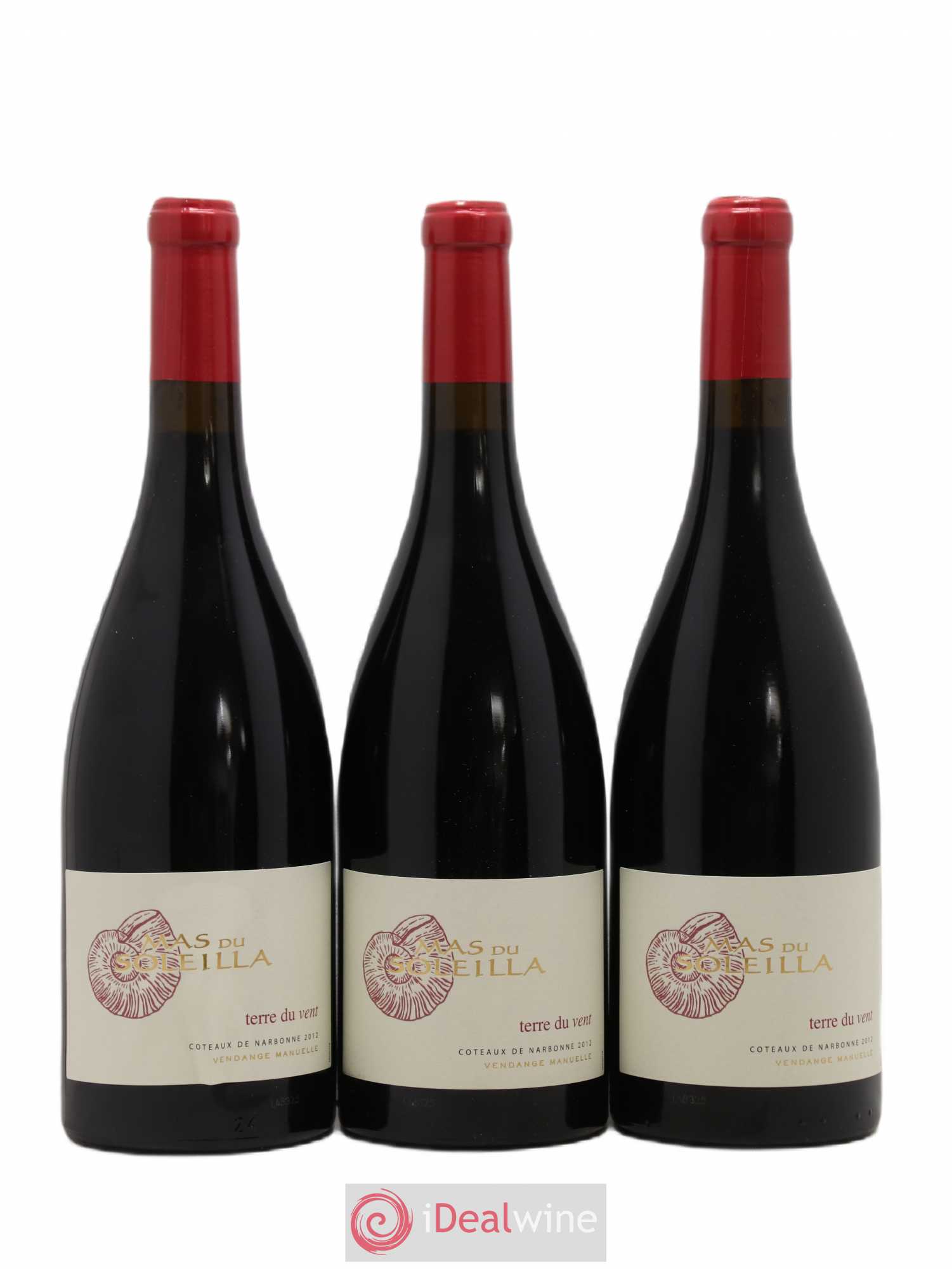 Sud-Ouest IGP Narbonne Mas Soleilla Cuvée Terre du Vent La Clape (sans prix de réserve) 2012 - Posten von 6 Flaschen - 2