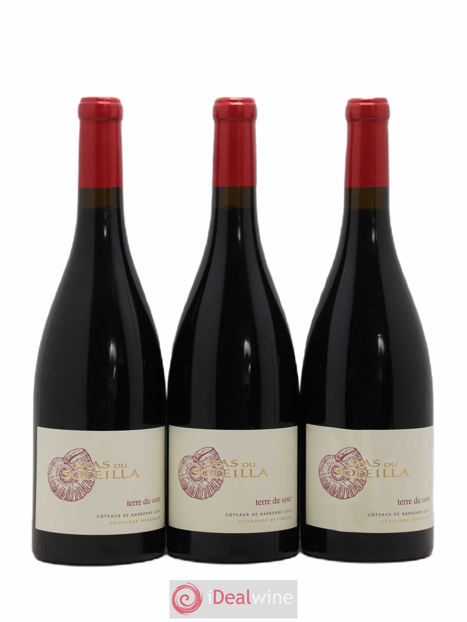 Sud-Ouest IGP Narbonne Mas Soleilla Cuvée Terre du Vent La Clape (sans prix de réserve) 2012 - Posten von 6 Flaschen - 1