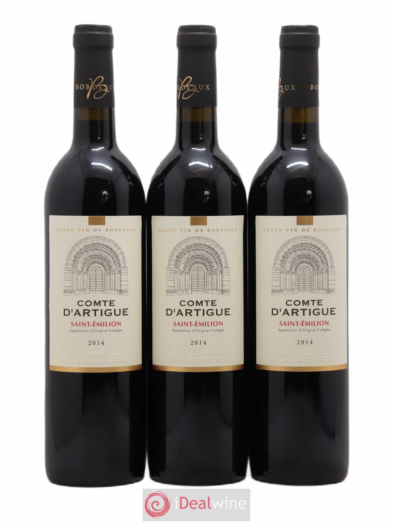 Saint-Émilion Chateau Comte d'Artigues (sans prix de réserve) 2014 - Posten von 6 Flaschen - 2