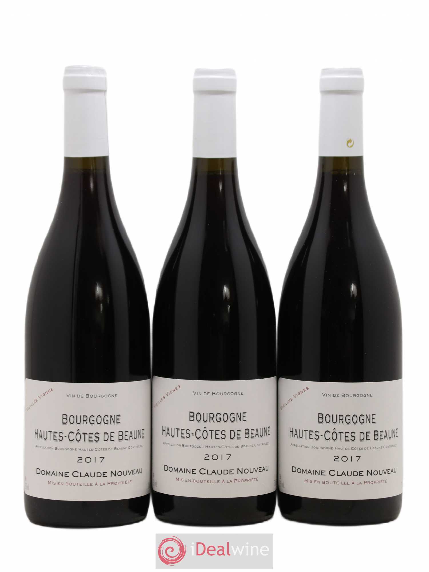 Hautes-Côtes de Beaune Vieilles Vignes Claude Nouveau (sans prix de réserve) 2017 - Posten von 3 Flaschen - 0