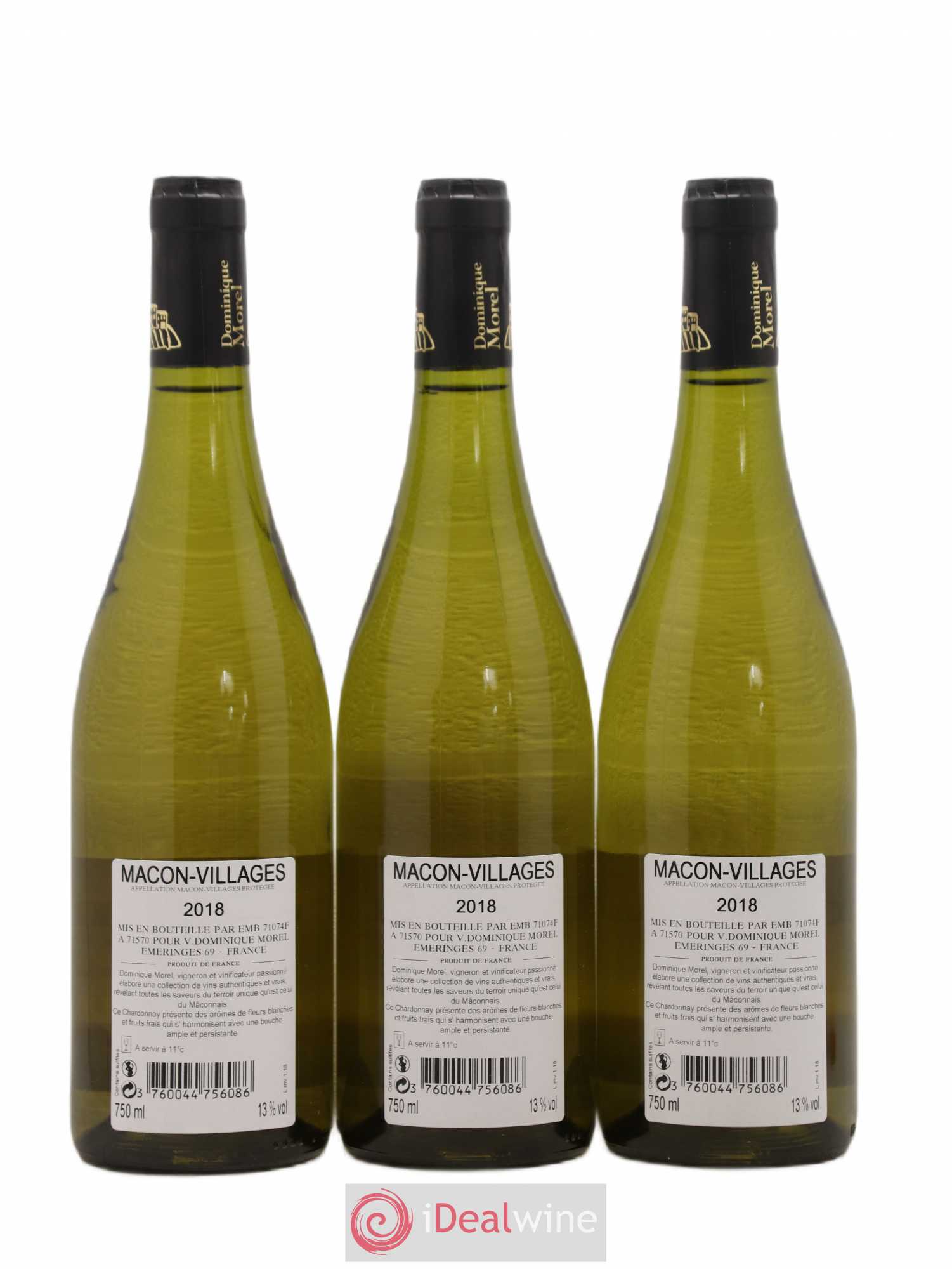 Mâcon-Villages Dominique Morel (sans prix de réserve) 2018 - Posten von 6 Flaschen - 4