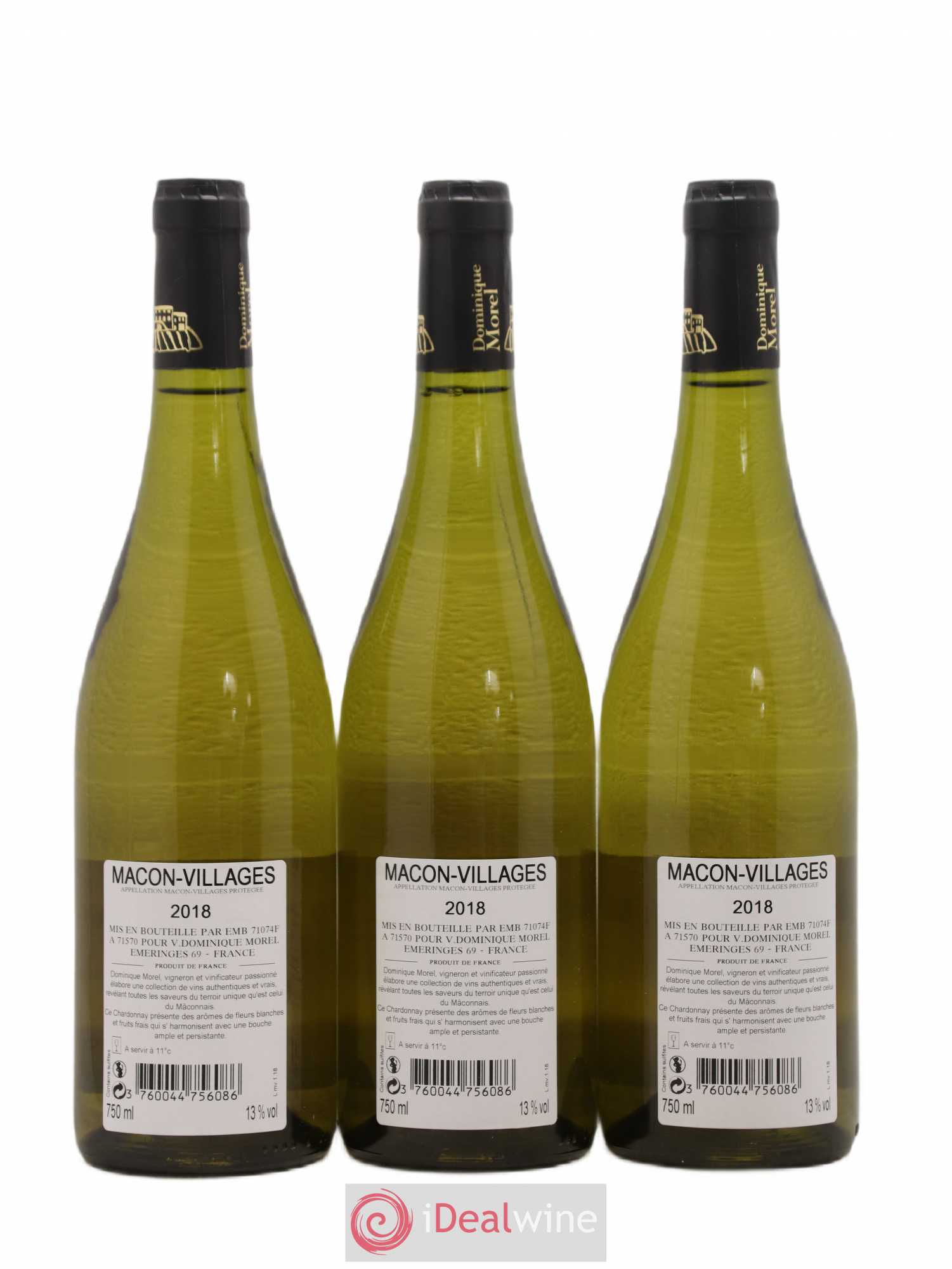 Mâcon-Villages Dominique Morel (sans prix de réserve) 2018 - Posten von 6 Flaschen - 2