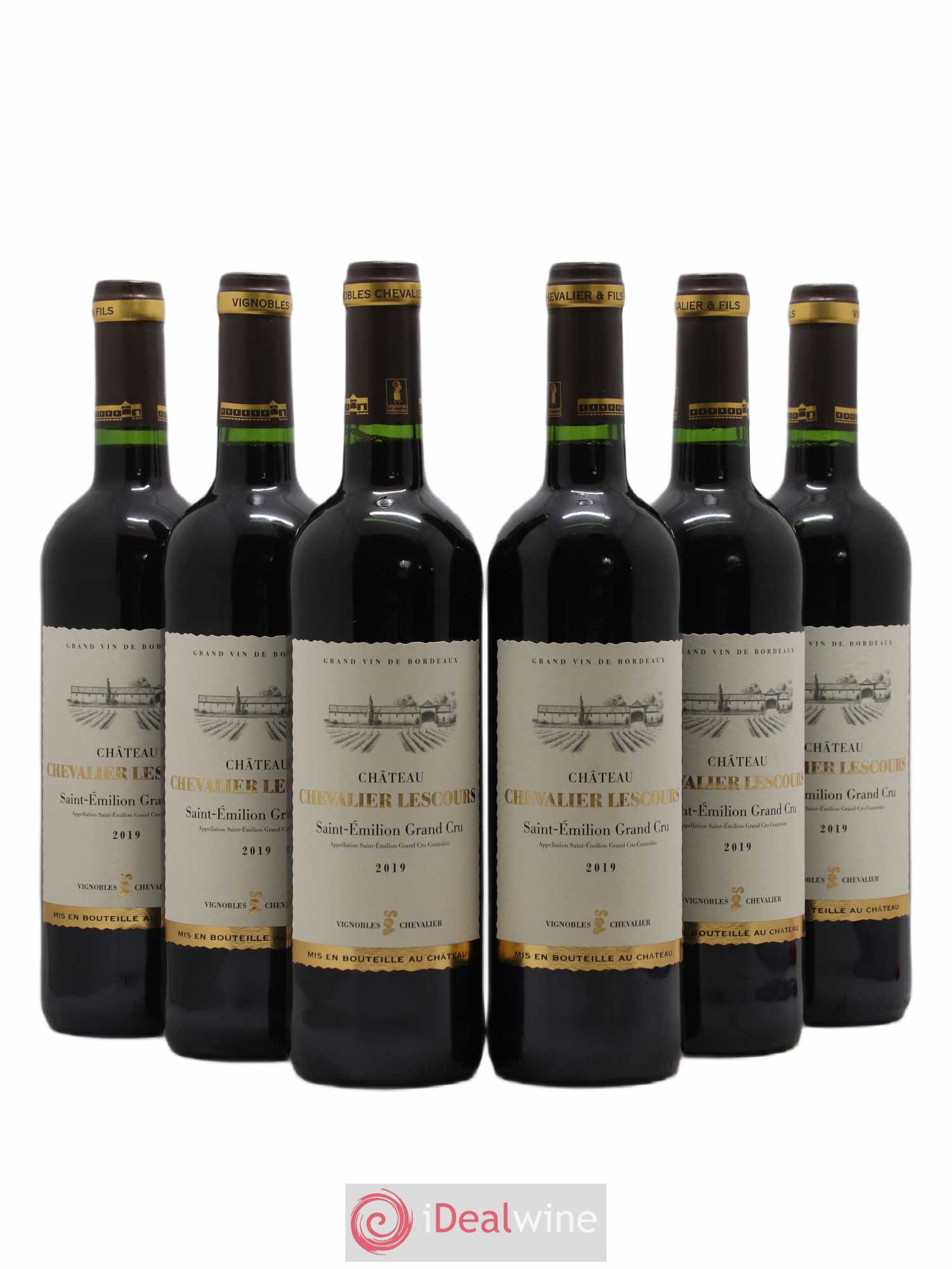 Saint-Émilion Grand Cru Château Chevallier Lescours (sans prix de réserve) 2019 - Posten von 6 Flaschen - 0