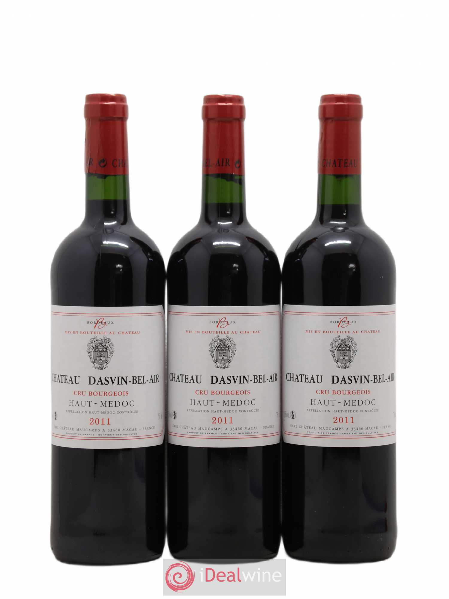 Haut Médoc Cru Bourgeois Château Dasvin Bel Air (sans prix de réserve) 2011 - Lot de 6 bouteilles - 1