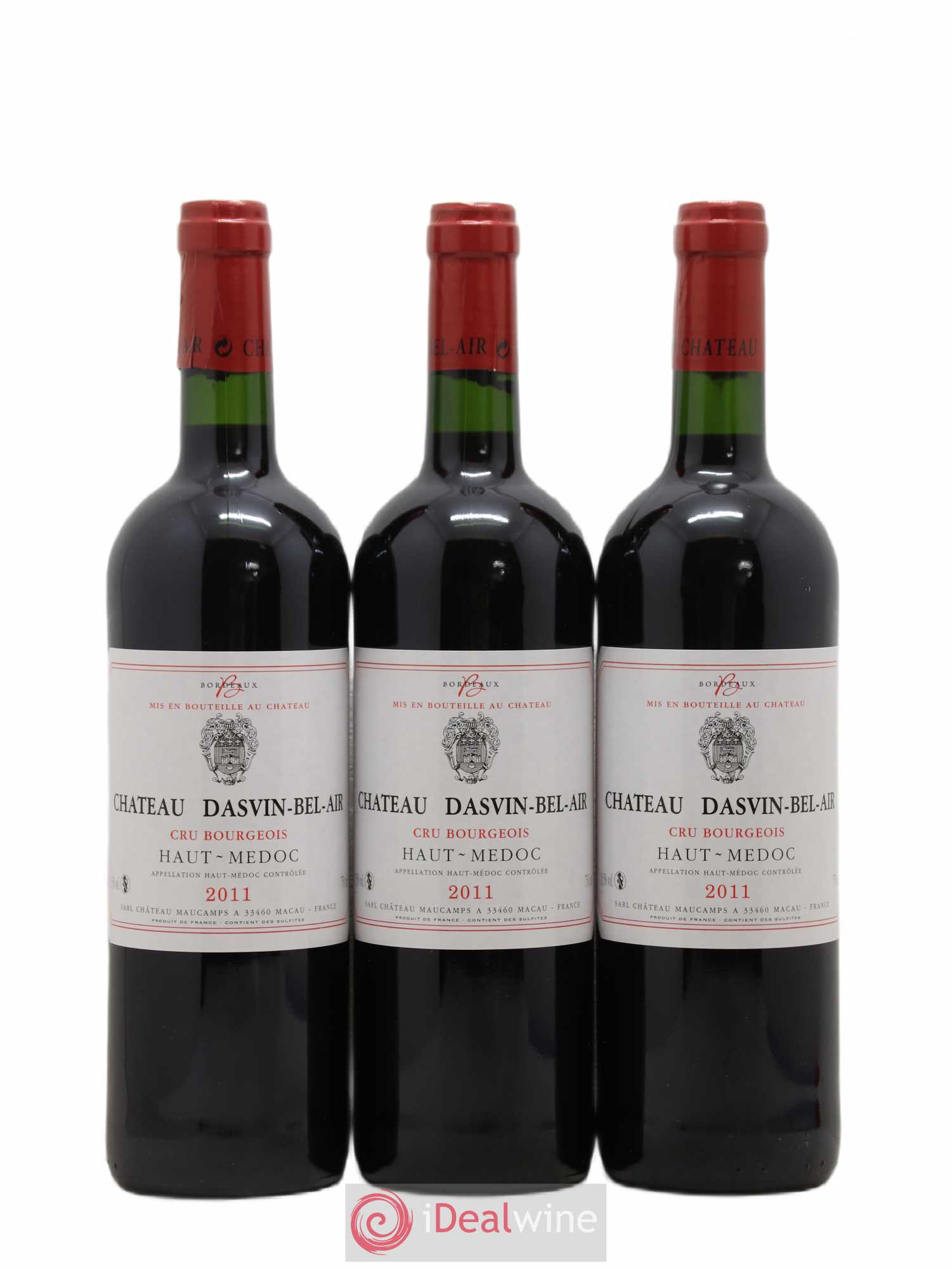 Haut Médoc Cru Bourgeois Château Dasvin Bel Air (sans prix de réserve) 2011 - Posten von 6 Flaschen - 2