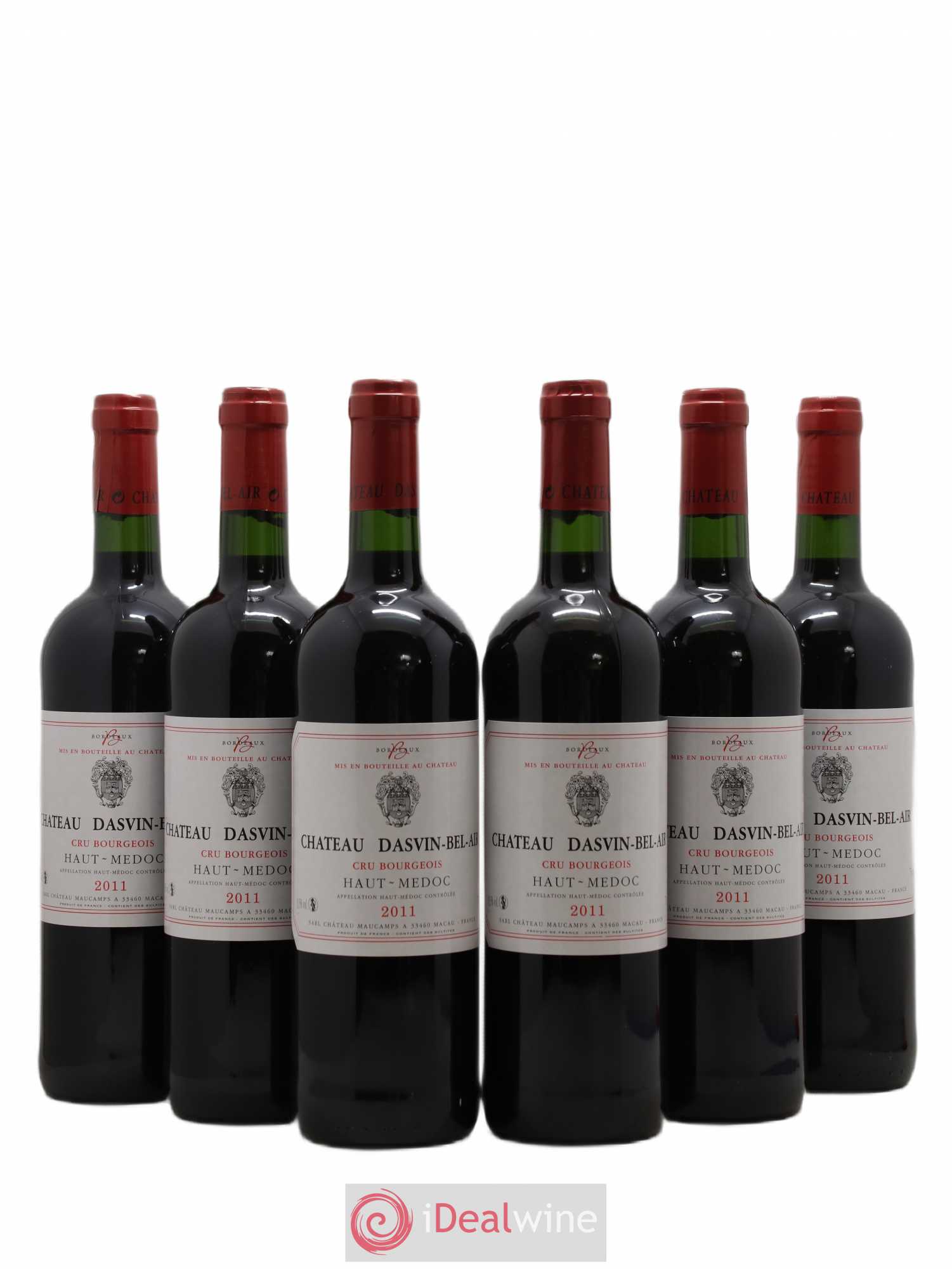Haut Médoc Cru Bourgeois Château Dasvin Bel Air (sans prix de réserve) 2011 - Posten von 6 Flaschen - 0