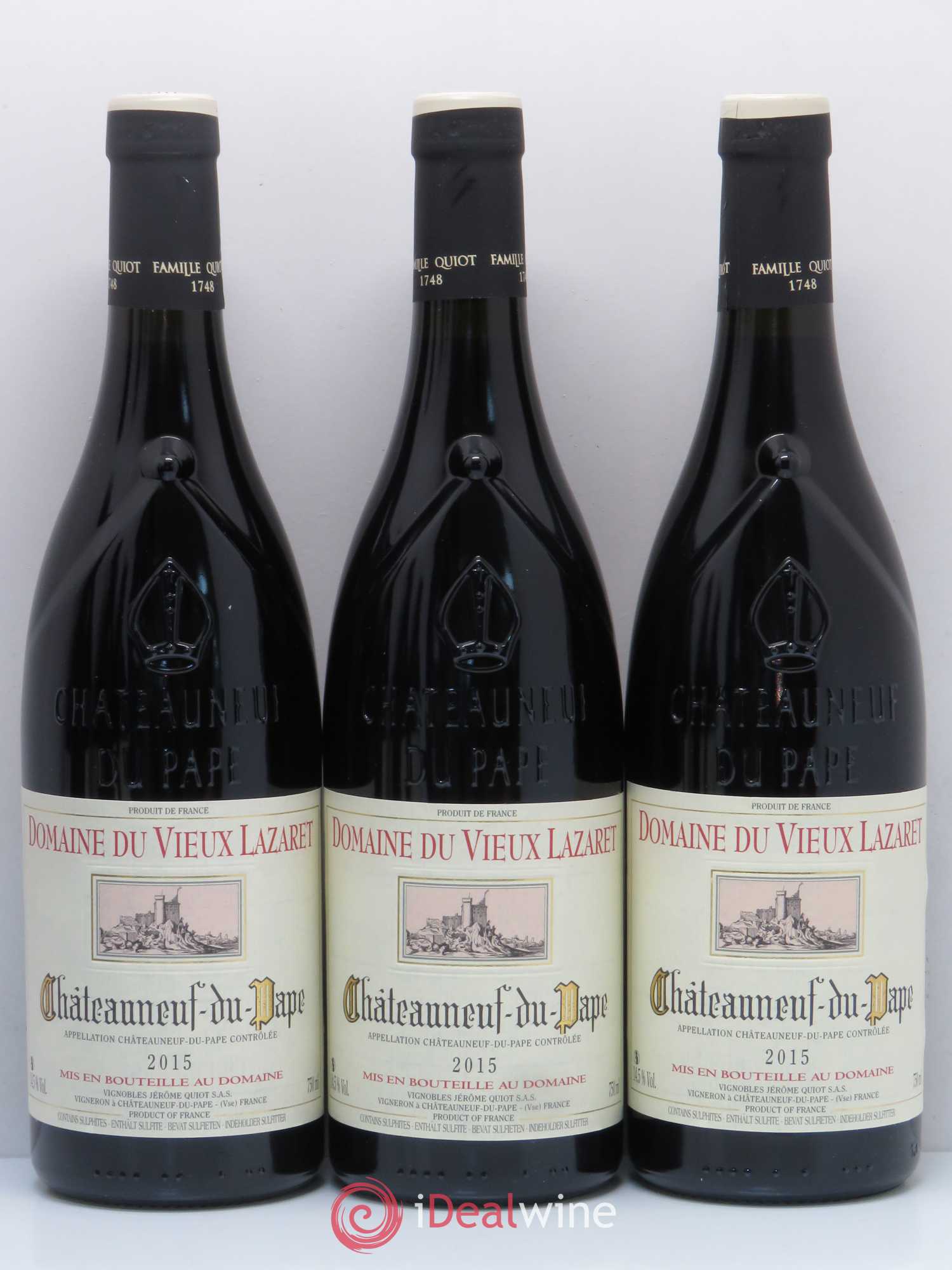 Châteauneuf-du-Pape Vieux Lazaret 2015 - Posten von 6 Flaschen - 2